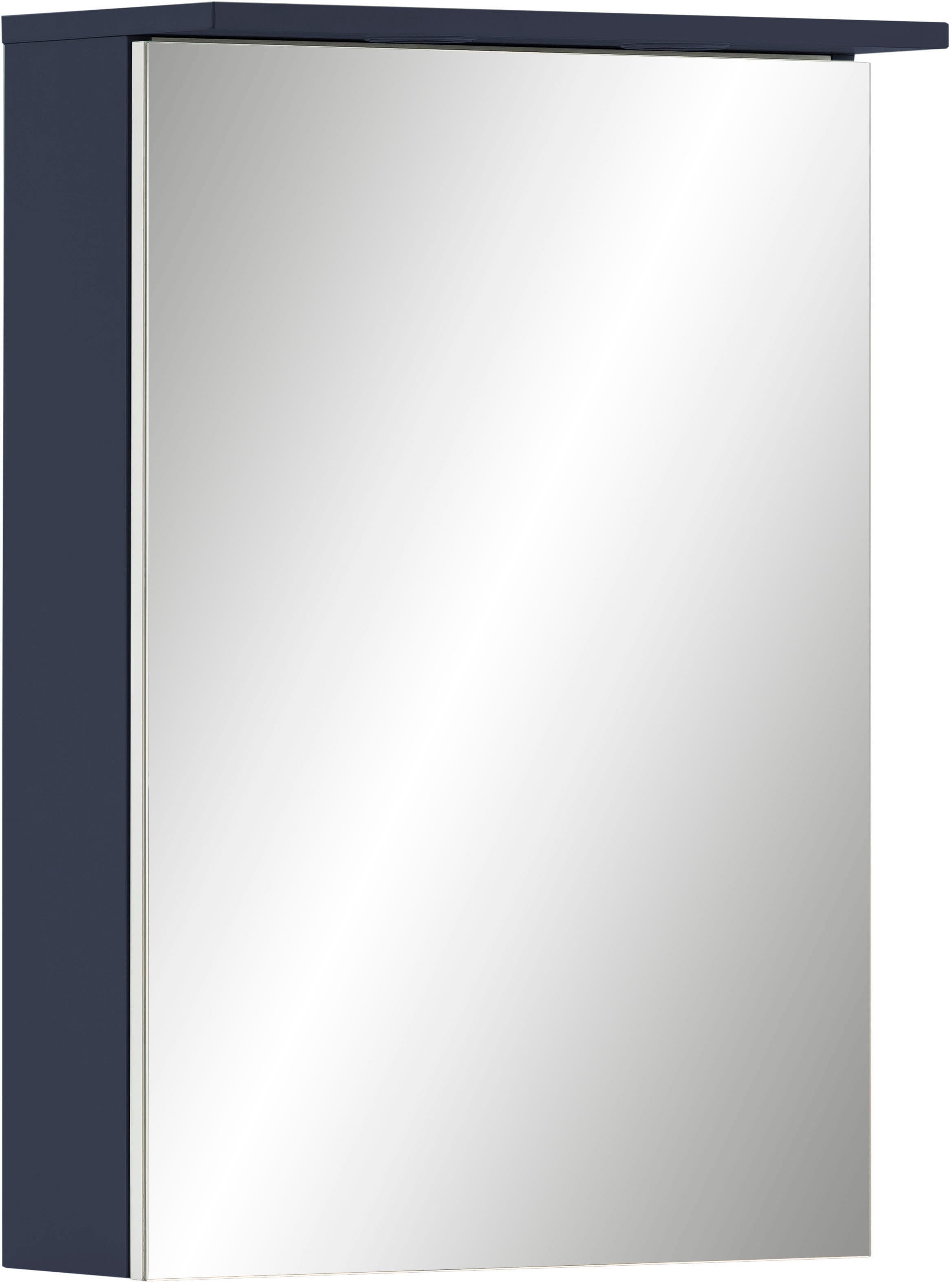 Schildmeyer Badezimmerspiegelschrank im Schalterbox,höhenverstellbare cm«, Online Breite und LED- Beleuchtung OTTO Mit 50,4 Shop Glaseinlegeböden »Jesper