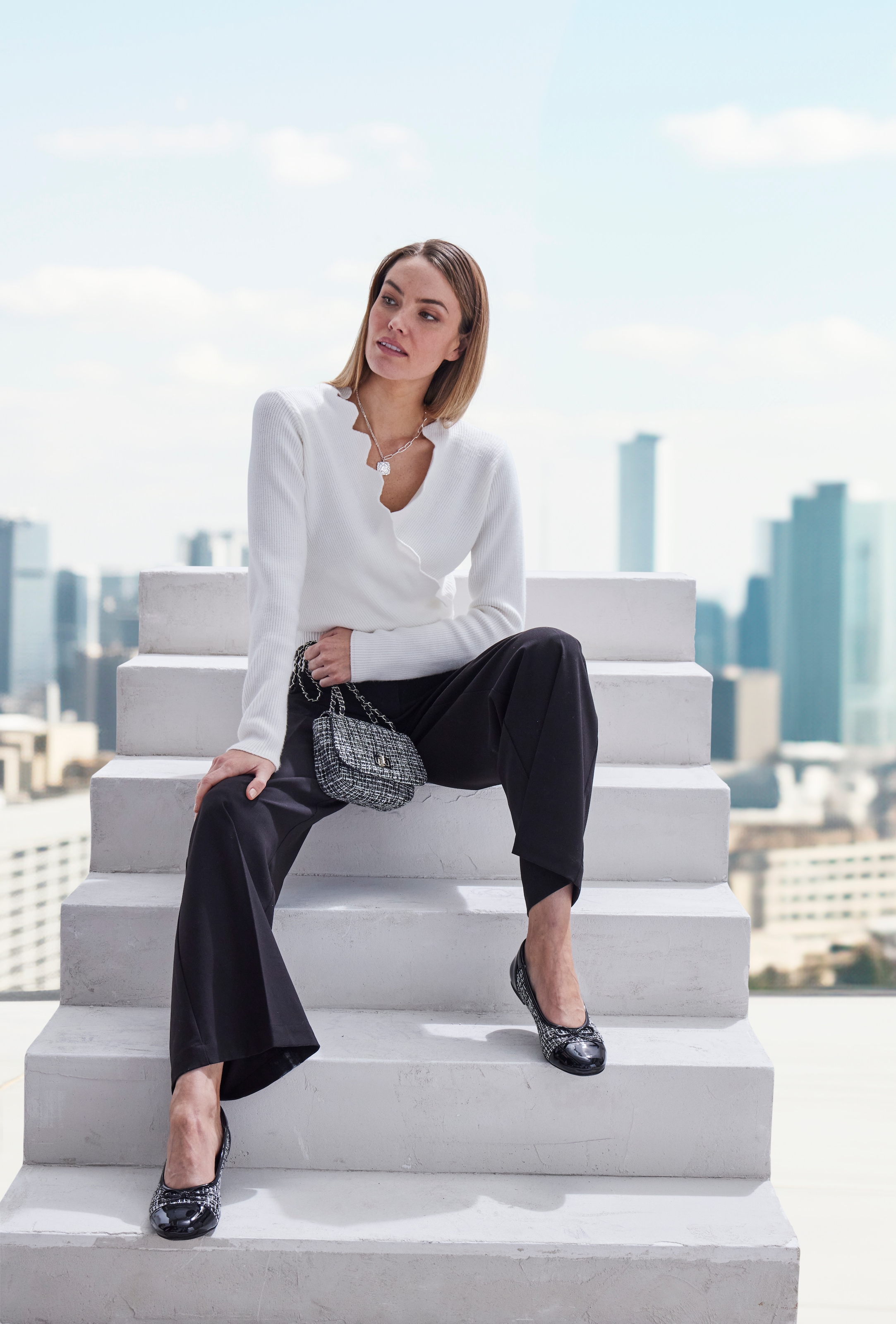 Vivance Handtasche »Minibag«, Umhängetasche, Handtasche mit Metallverschluss VEGAN