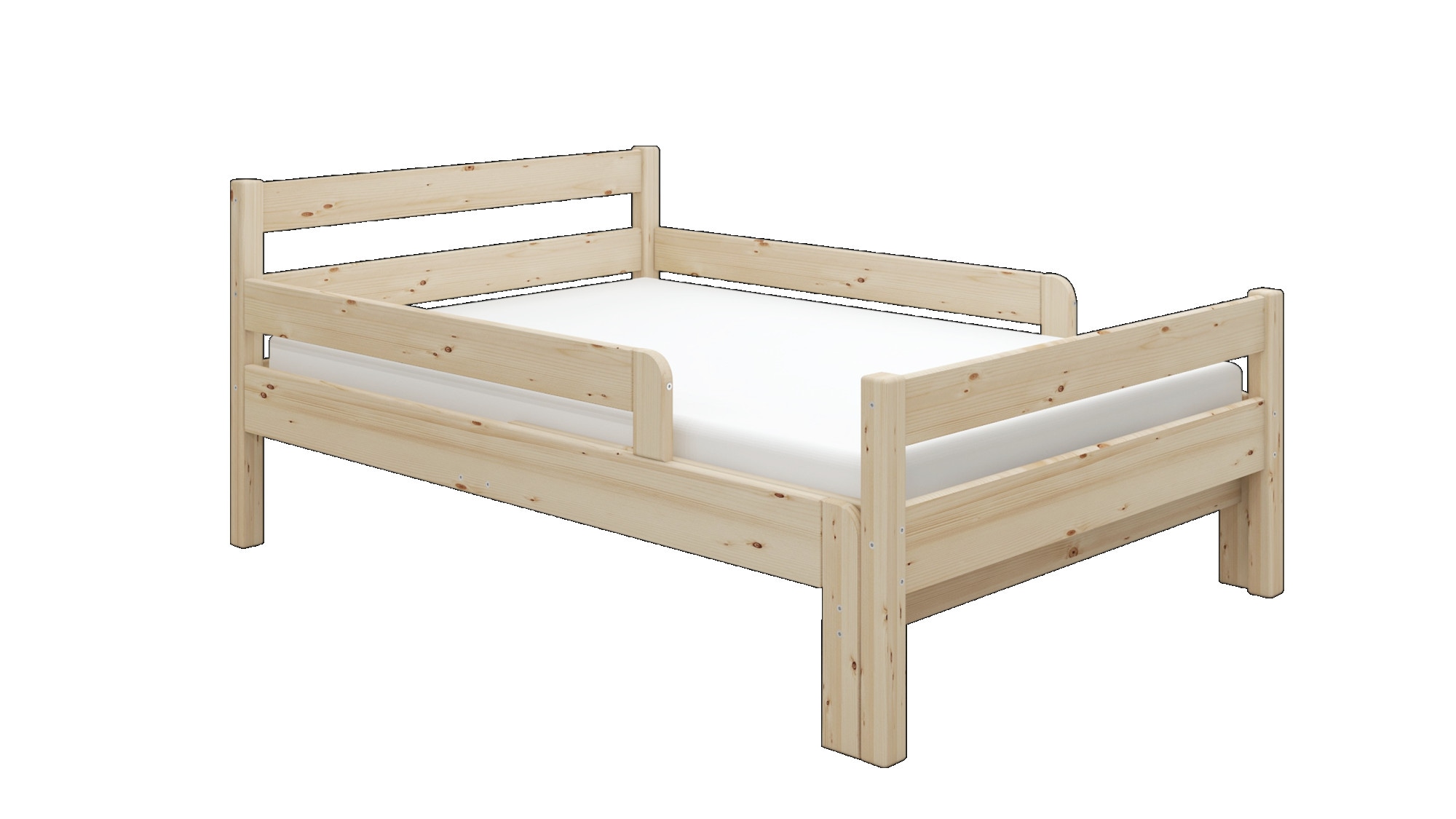 Home affaire Kinderbett »Wenke,  ausziehbar von 140 bis 200 cm, FSC®« 90cm Breite, 140-200cm Liegefläche,  massive Kiefer, mit Lattenrost, zeitlose Optik,  Rausfallschutz