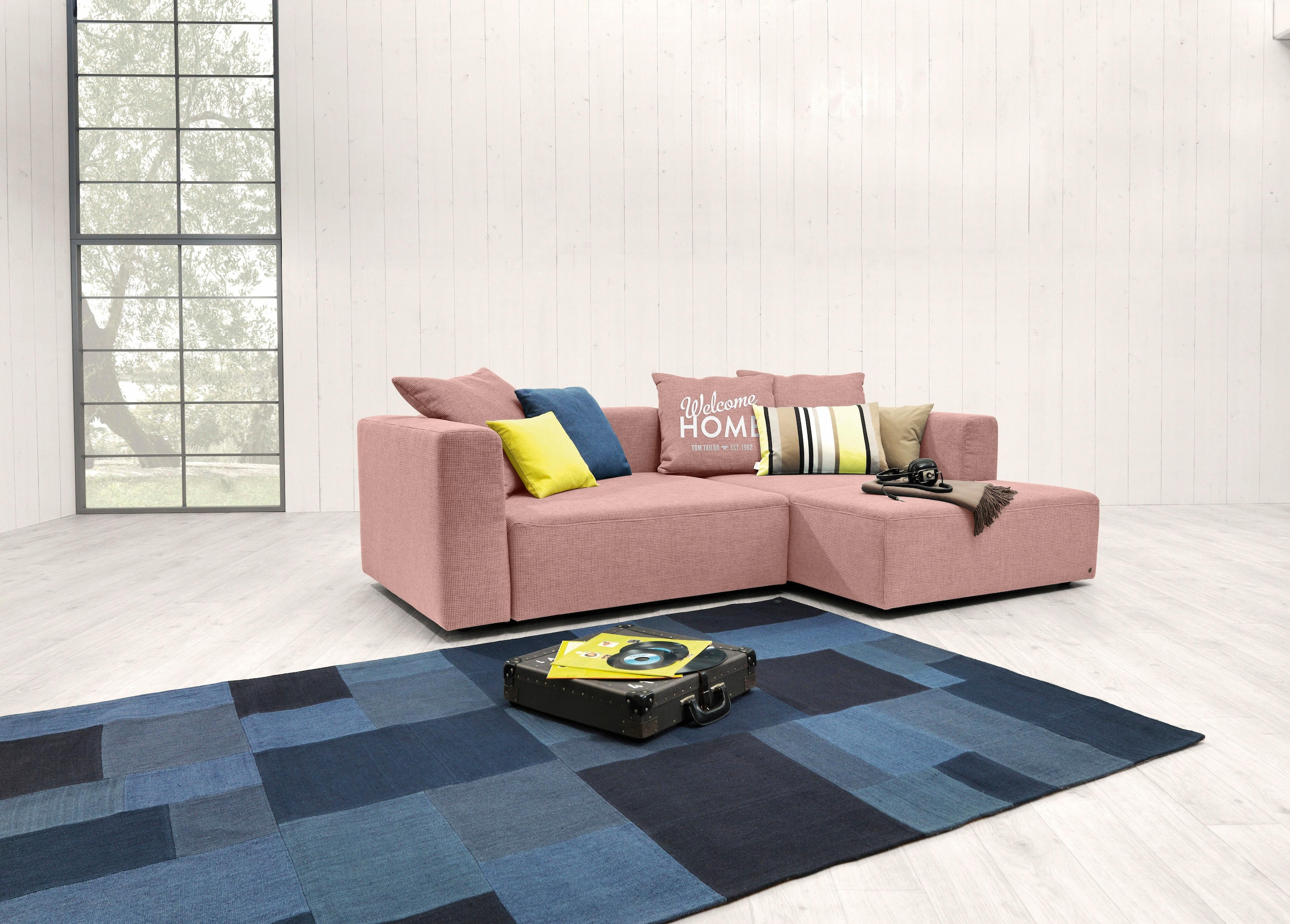 TOM TAILOR HOME Ecksofa »HEAVEN CASUAL S«, aus der COLORS COLLECTION, wahlweise mit Bettfunktion & Bettkasten