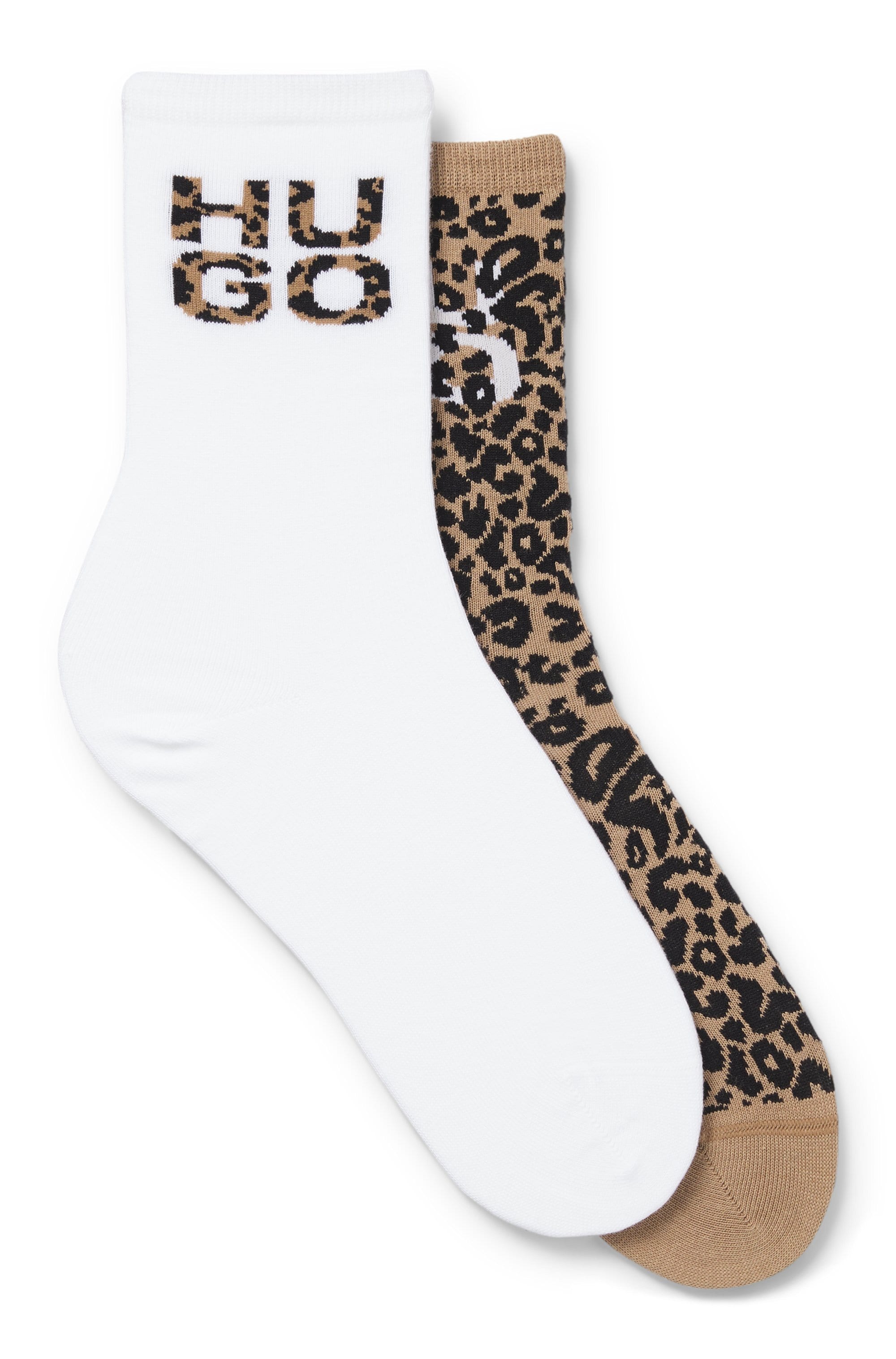 HUGO Underwear Socken »LEO LOGO« Packung, 2 Stk. tlg. mit HUGO-Schriftzug,