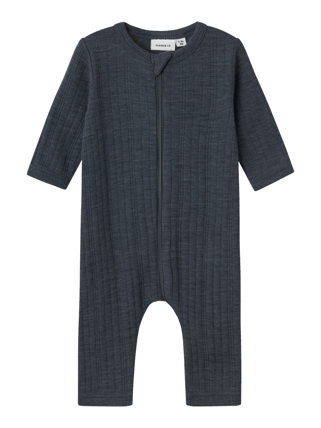 Name It Schlafanzug »NBMWANG WOOL NEEDLE NIGHTSUIT SOLID NOOS«, aus reiner Merinowolle