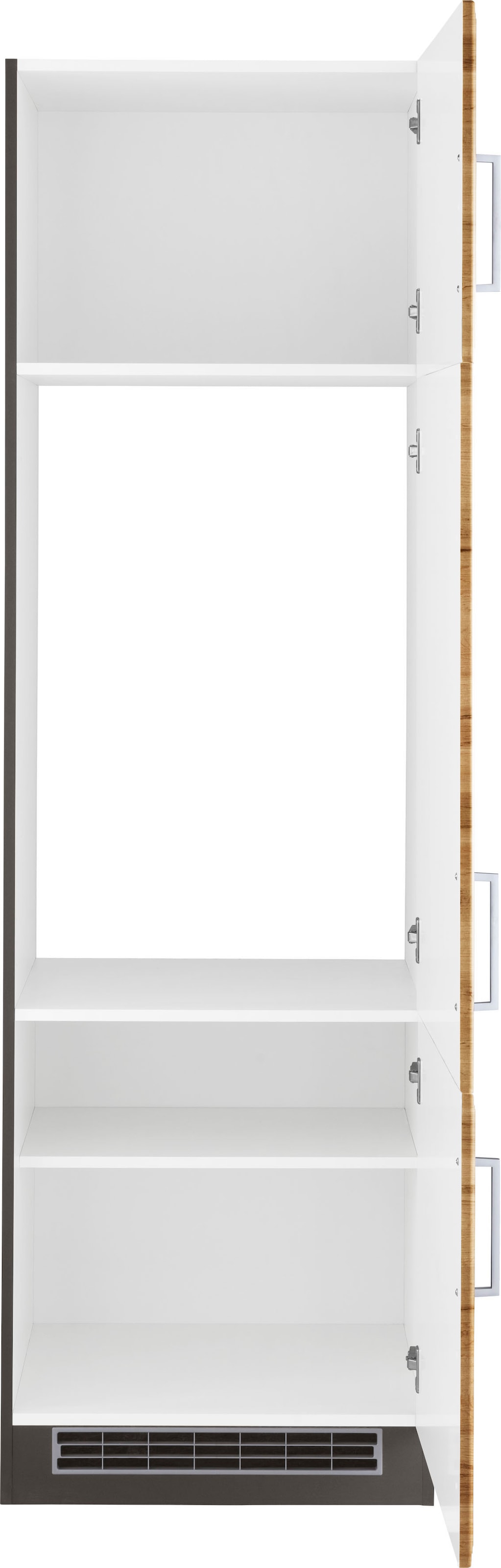 HELD MÖBEL Kühlumbauschrank »Stockholm«, 60 cm breit, hochwertige MDF-Fronten mit Fräsung