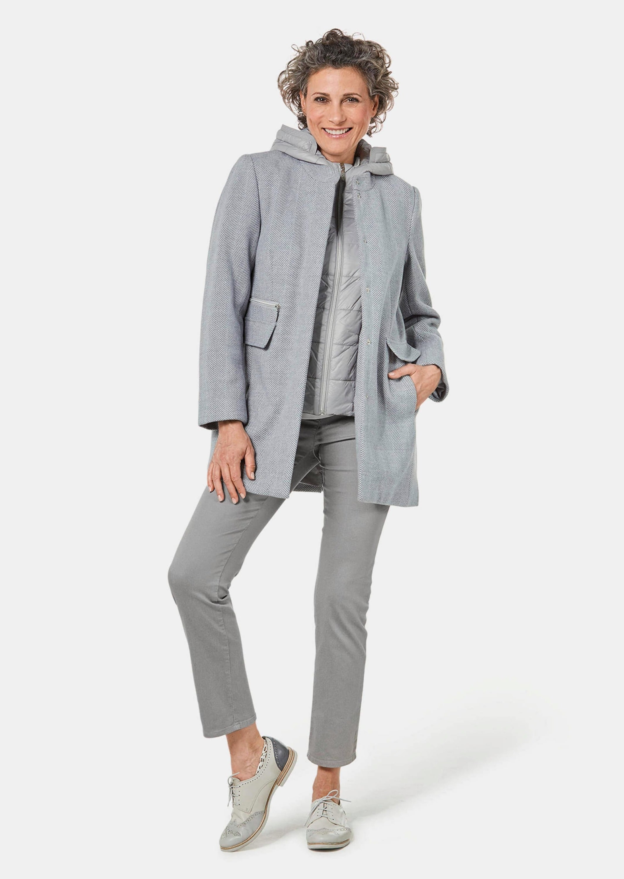 GOLDNER Langmantel »Mantel mit herausnehmbarem Steppfutter«
