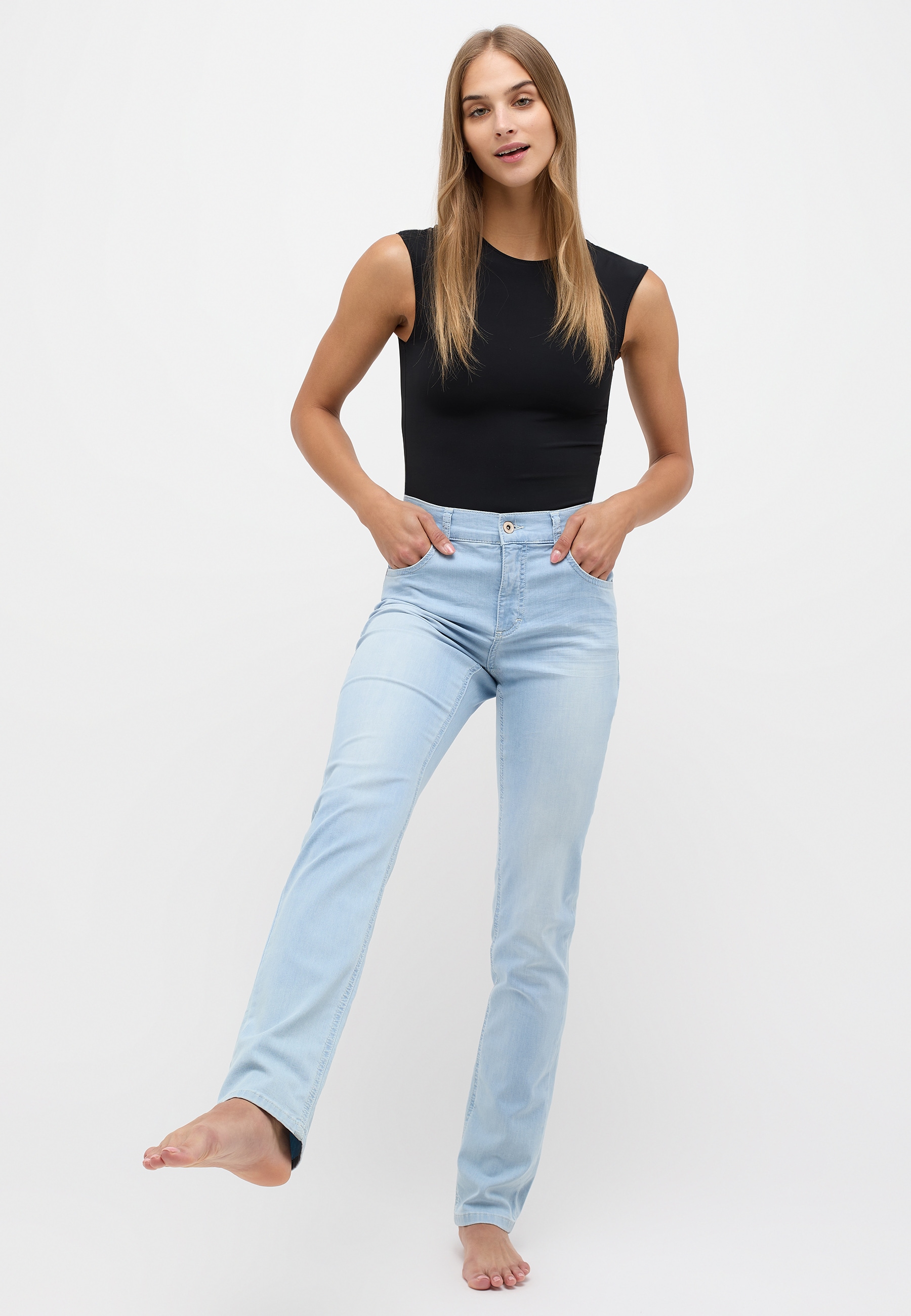 ANGELS Straight-Jeans »CICI«, in Slim Fit-Passform