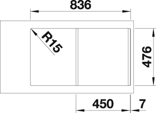 Blanco Küchenspüle »LANTOS 45 S-IF«