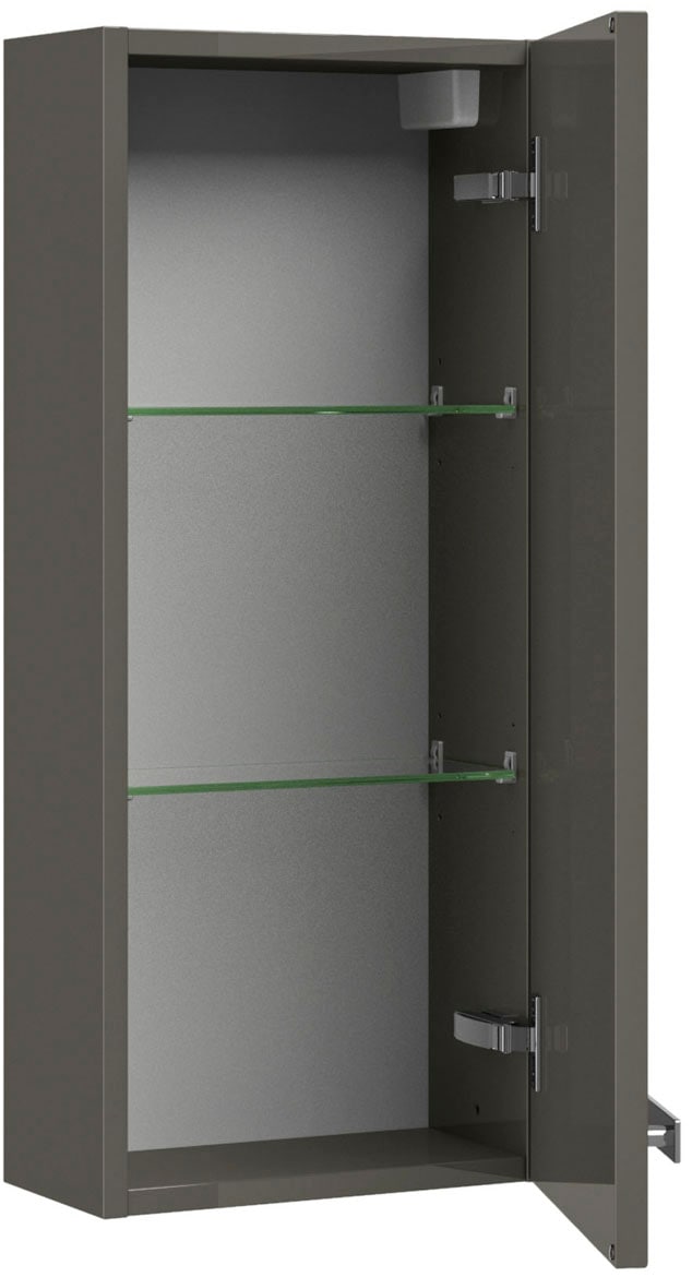 Saphir Badmöbel-Set »Serie 4005, vormontiert, Glaswaschbecken, Spiegelschrank«, (Set, 6 St.), Badezimmer-Set mit Unterschrank, Hängeschrank, Hochschrank, Türdämpfer
