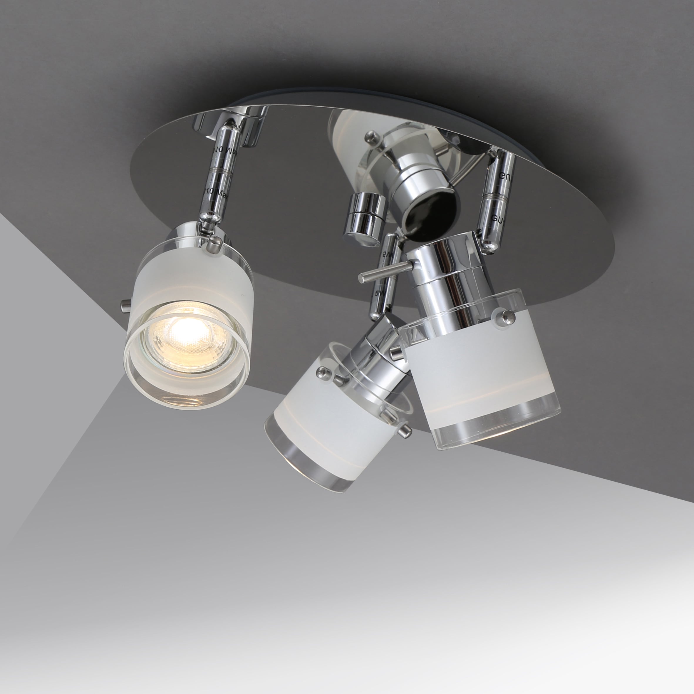 B.K.Licht LED Deckenleuchte, 3 schwenkbar, Badezimmer Deckenlampe, OTTO online bei IP44, Bad, GU10, flammig-flammig, Deckenstrahler