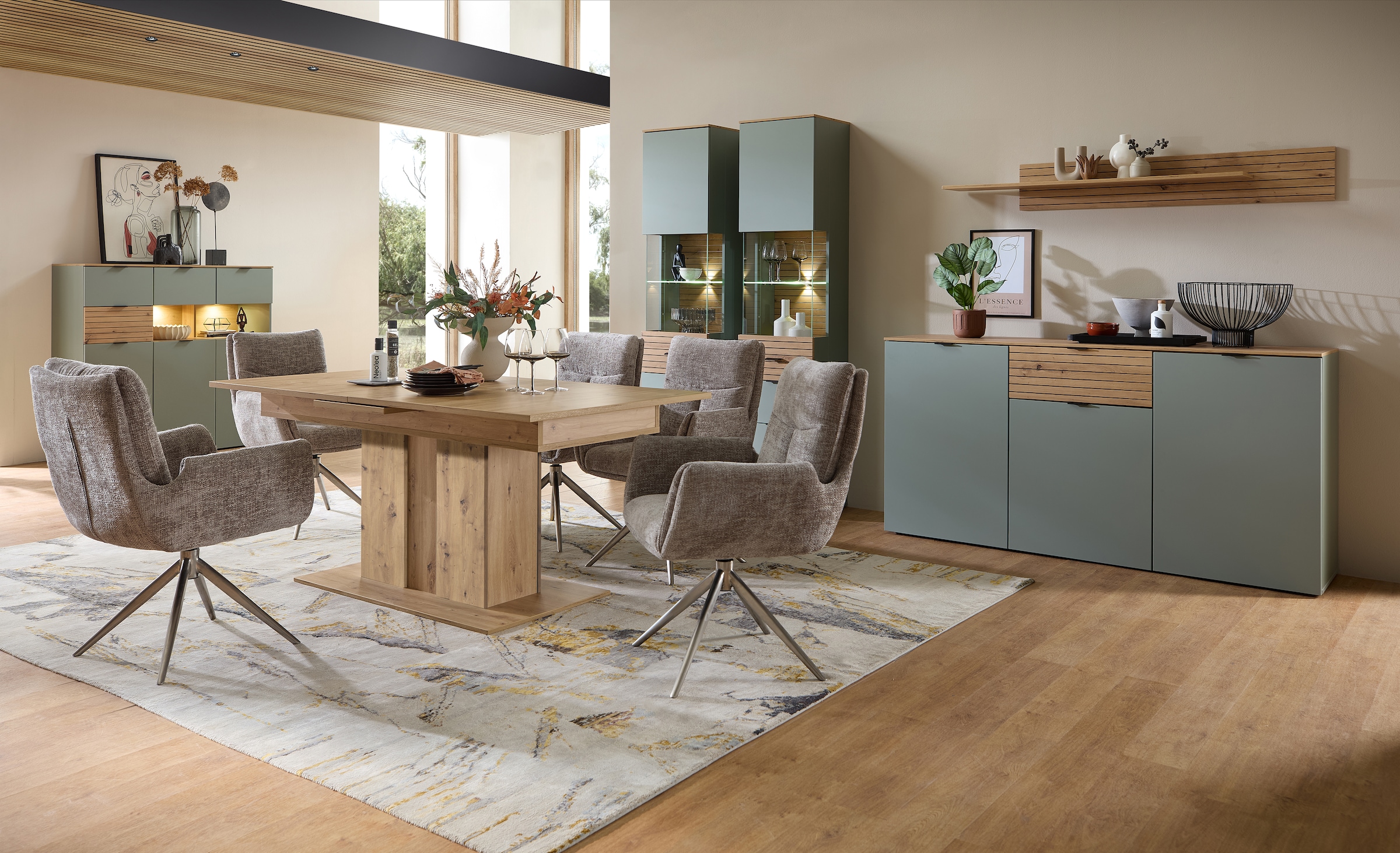 Innostyle Esstisch »INA Esstisch, 180-220 x 77 x 90 cm (B/H/T)« 1 Stk. tlg. Auszieh- und automatische Hubfunktion