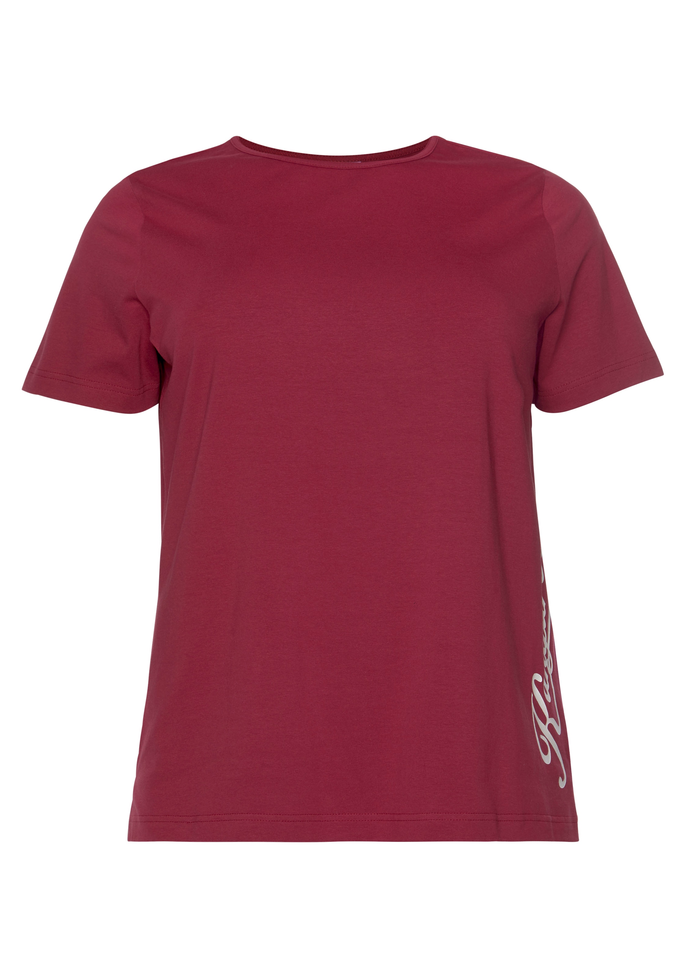 KangaROOS T-Shirt, Kurzarm, figurumspielend, unifarben, Rundhalsausschnitt, casual