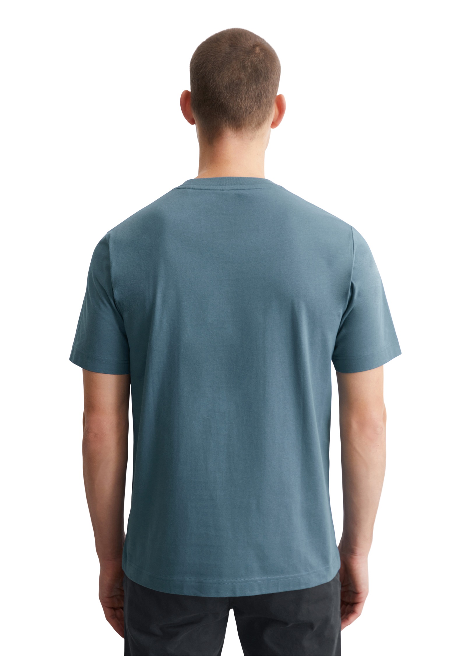 Marc O'Polo T-Shirt, ein kleines, dezentes Logo in Kontrastfarbe ziert die Brust