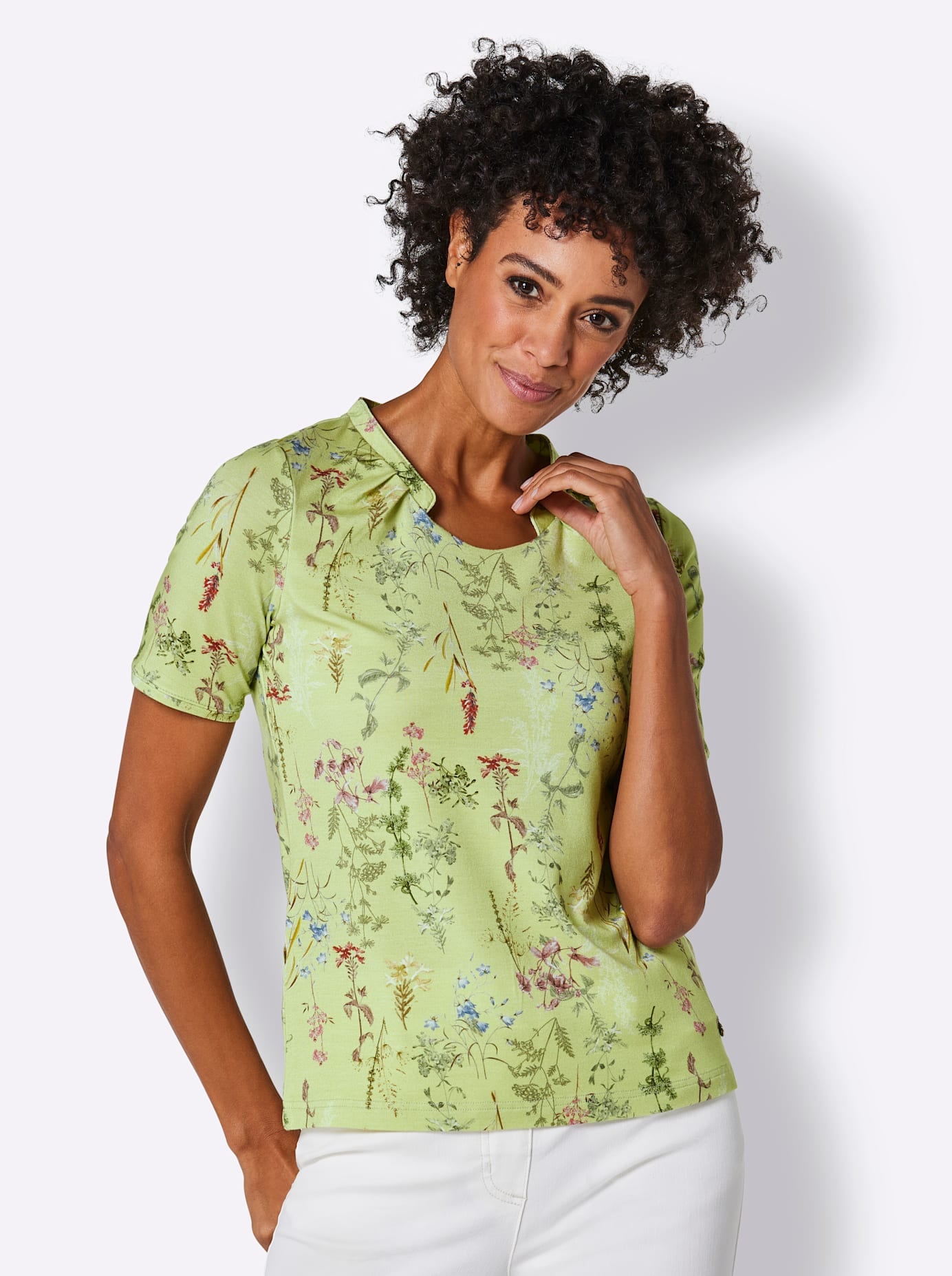CREATION L PREMIUM Print-Shirt »Lyocell-Shirt«, (1 tlg.)