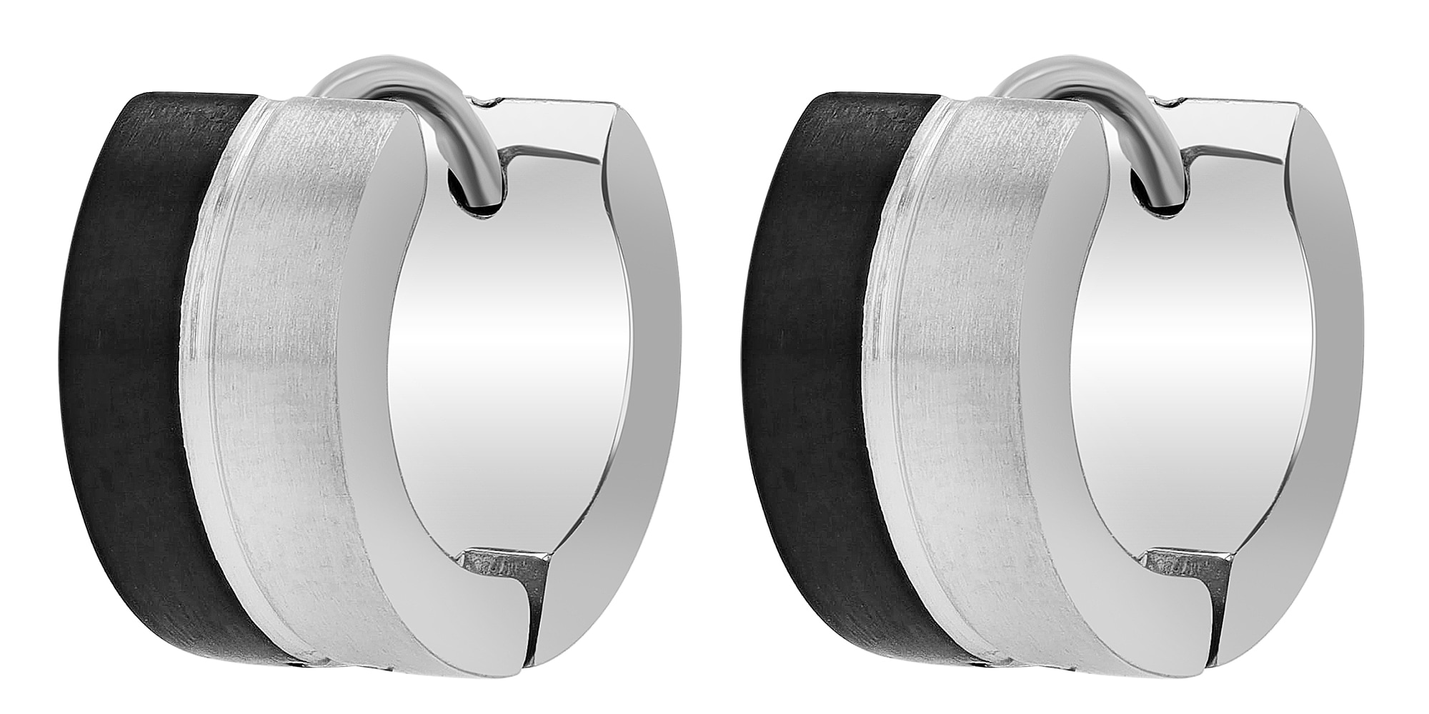 Adelia´s Paar Creolen »Damen Ohrringe ¿ Klappcreole aus Edelstahl«