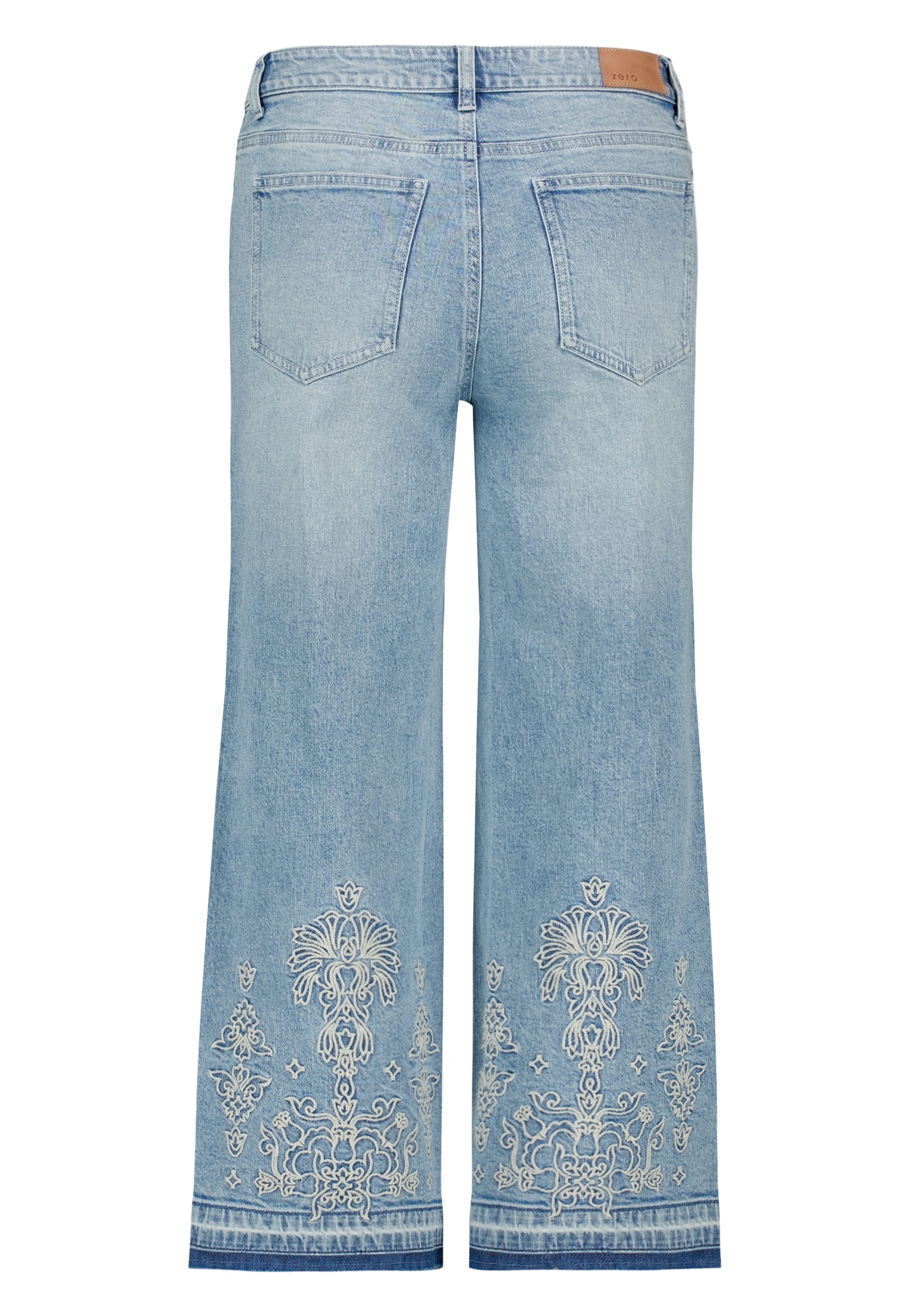 Zero Relaxhose »Basic-Jeans mit weitem Bein.«