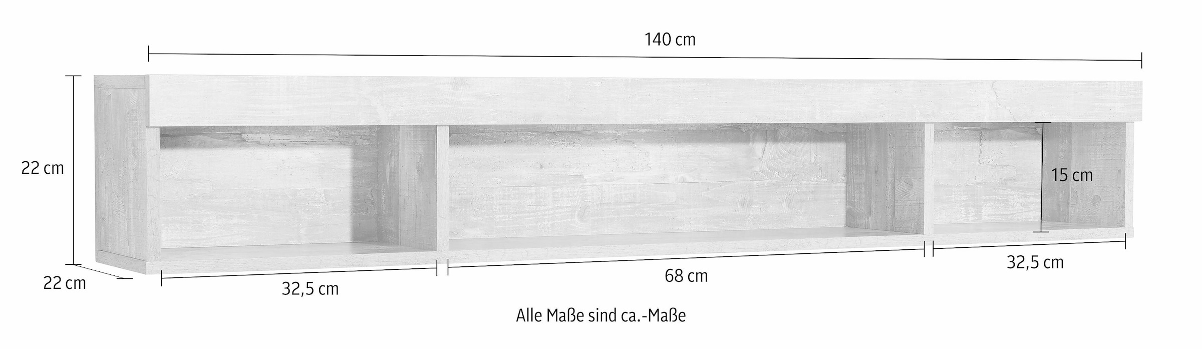 Wilmes Wandregal »Imola1«, Breite 140 cm online kaufen