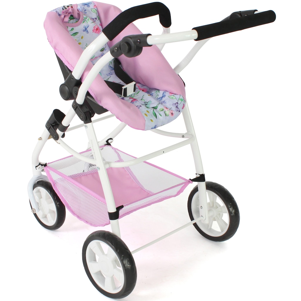 CHIC2000 Kombi-Puppenwagen »Emotion All In 3in1, Flowers«