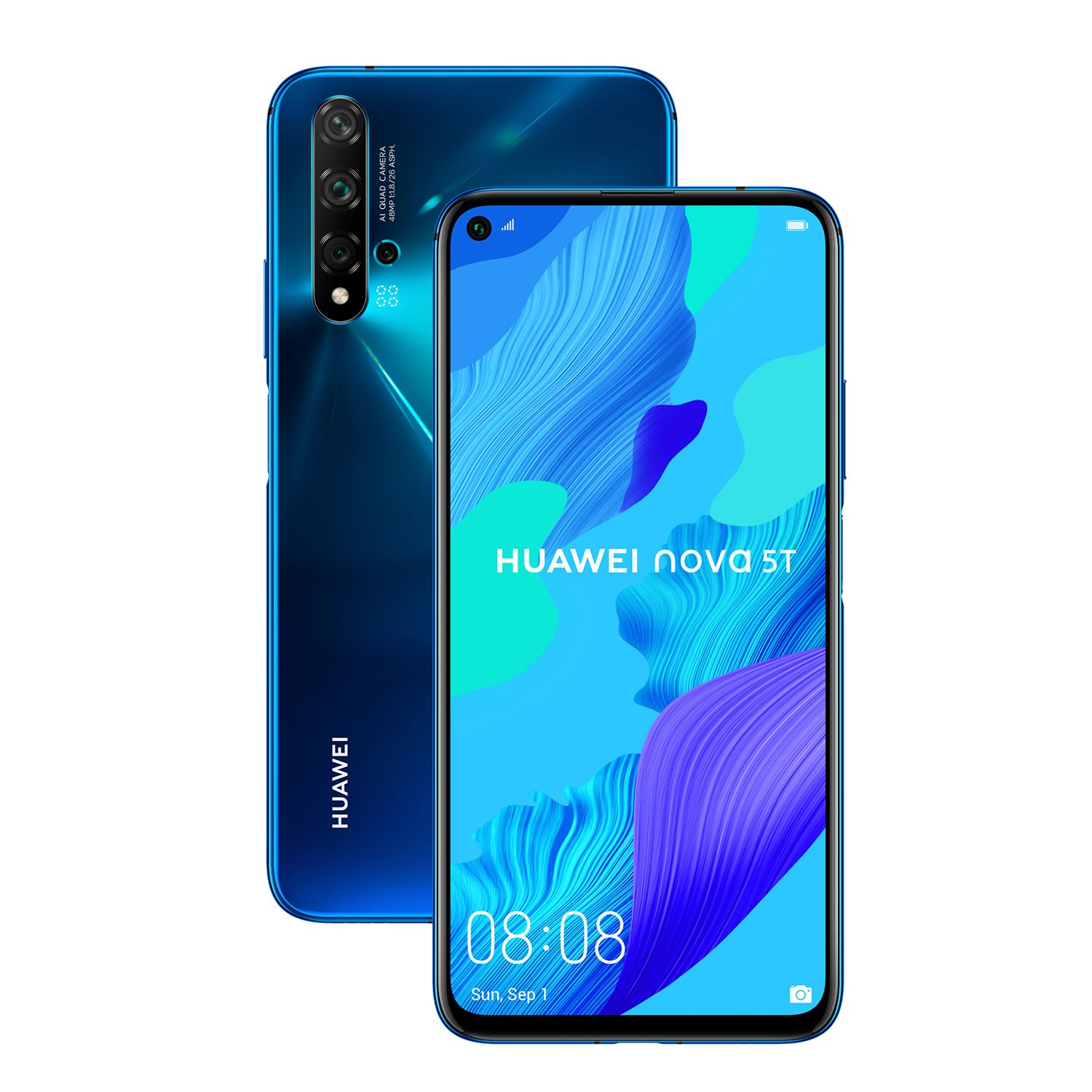 Huawei Smartphone »HUAWEI nova 5T«, Blau, 16,81 cm/6,26 Zoll, 128 GB  Speicherplatz, 48 MP Kamera jetzt bestellen bei OTTO