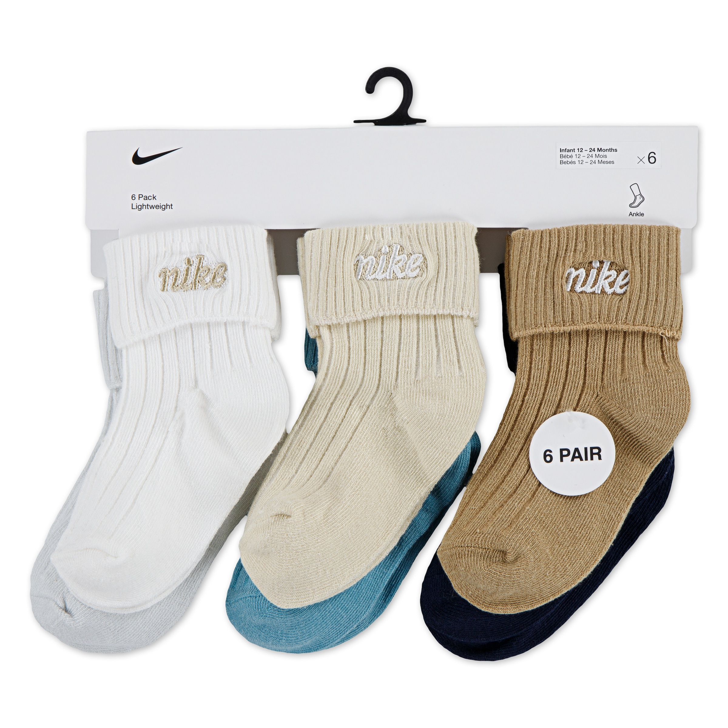 Nike Sportswear Socken »NHN 6PK RIB TURNCUFF INF SOCK für Kinder« 6 Stk. tlg. für Kinder