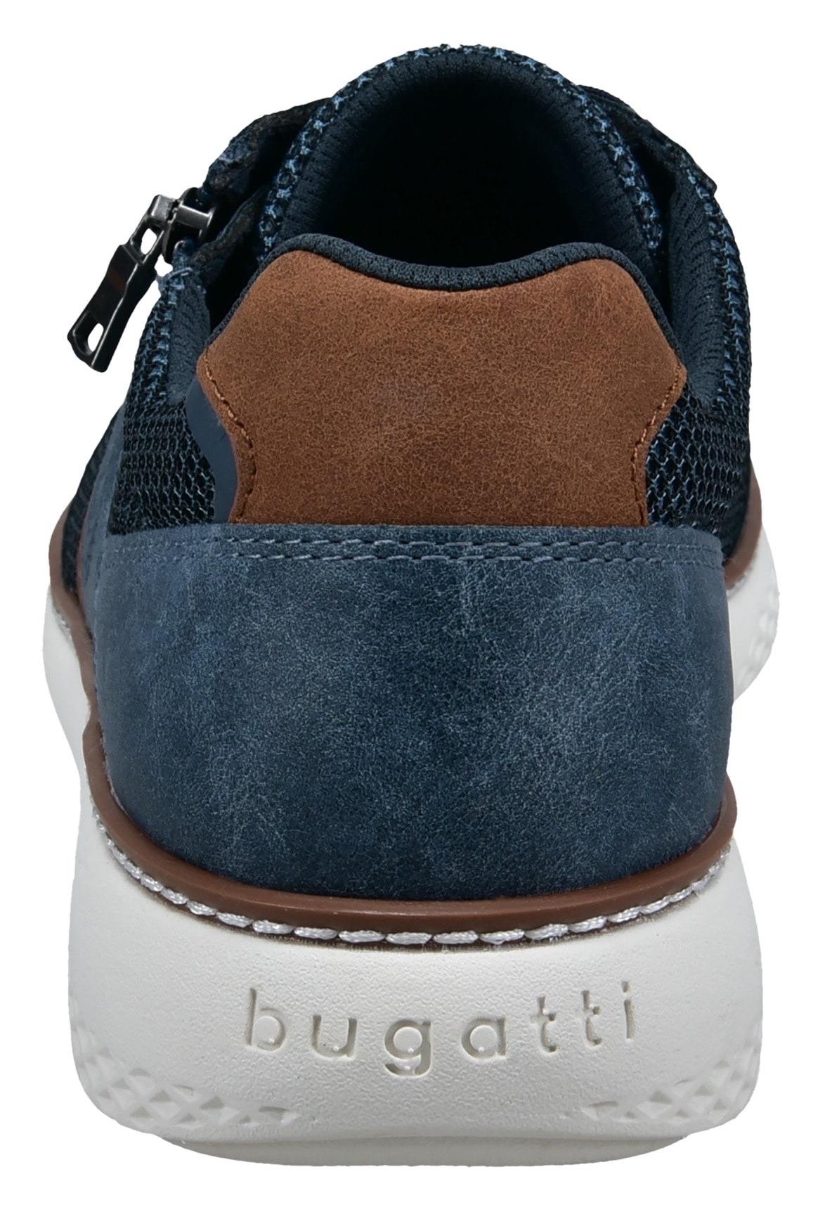 bugatti Schnürschuh  Schnürschuh, Freizeitschuh, Halbschuh mit zusätzlichem Reißverschluss