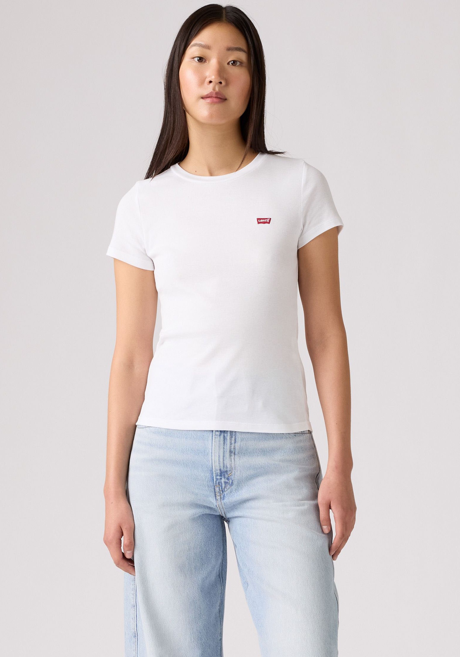 Levi's® T-Shirt »Mini-Logo«, (Packung, 2 tlg.), mit kleiner Markenlogo-Stickerei auf der Brust