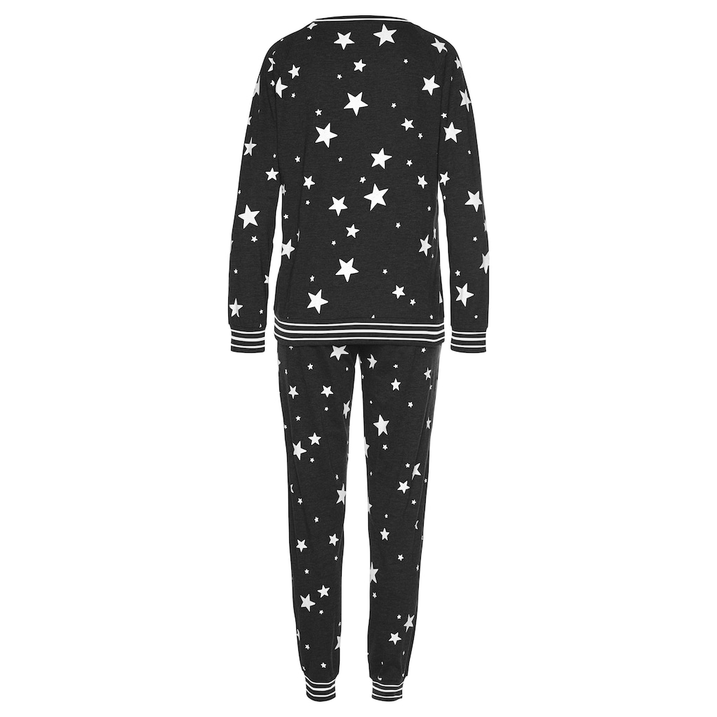Vivance Dreams Pyjama, mit Sternedruck