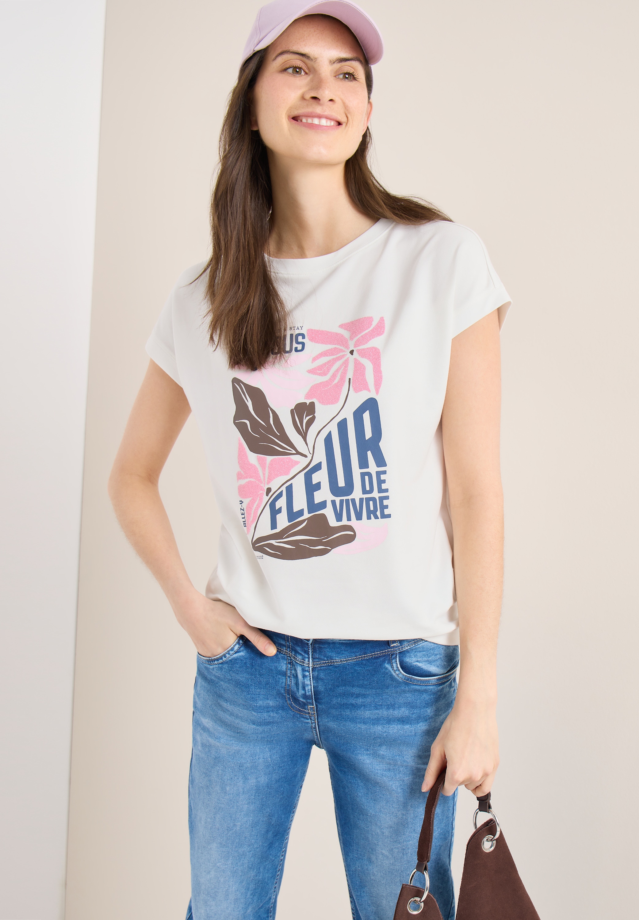 Cecil T-Shirt Sommershirt mit Frontprint