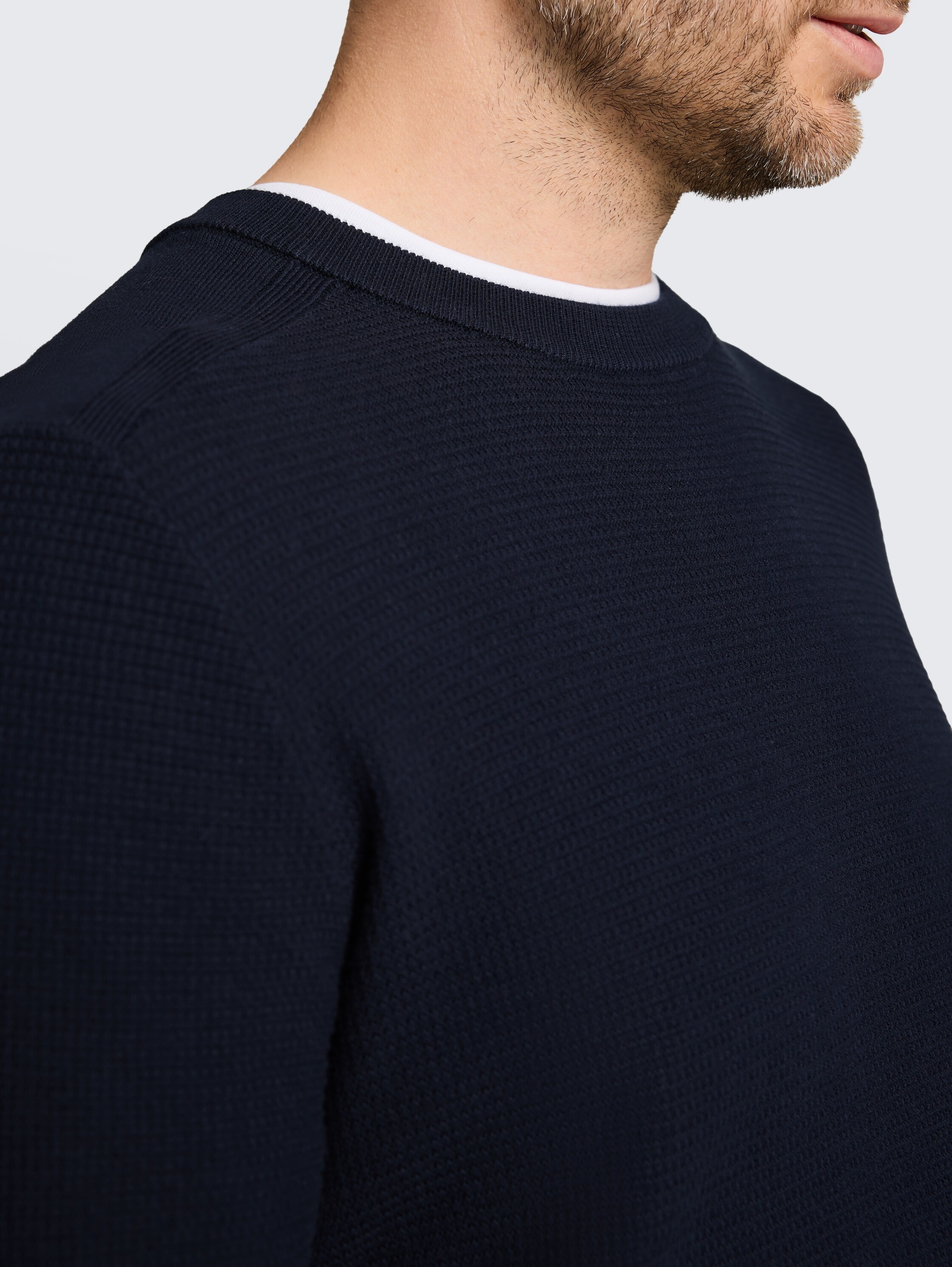 TOM TAILOR Strickpullover mit Rundhals