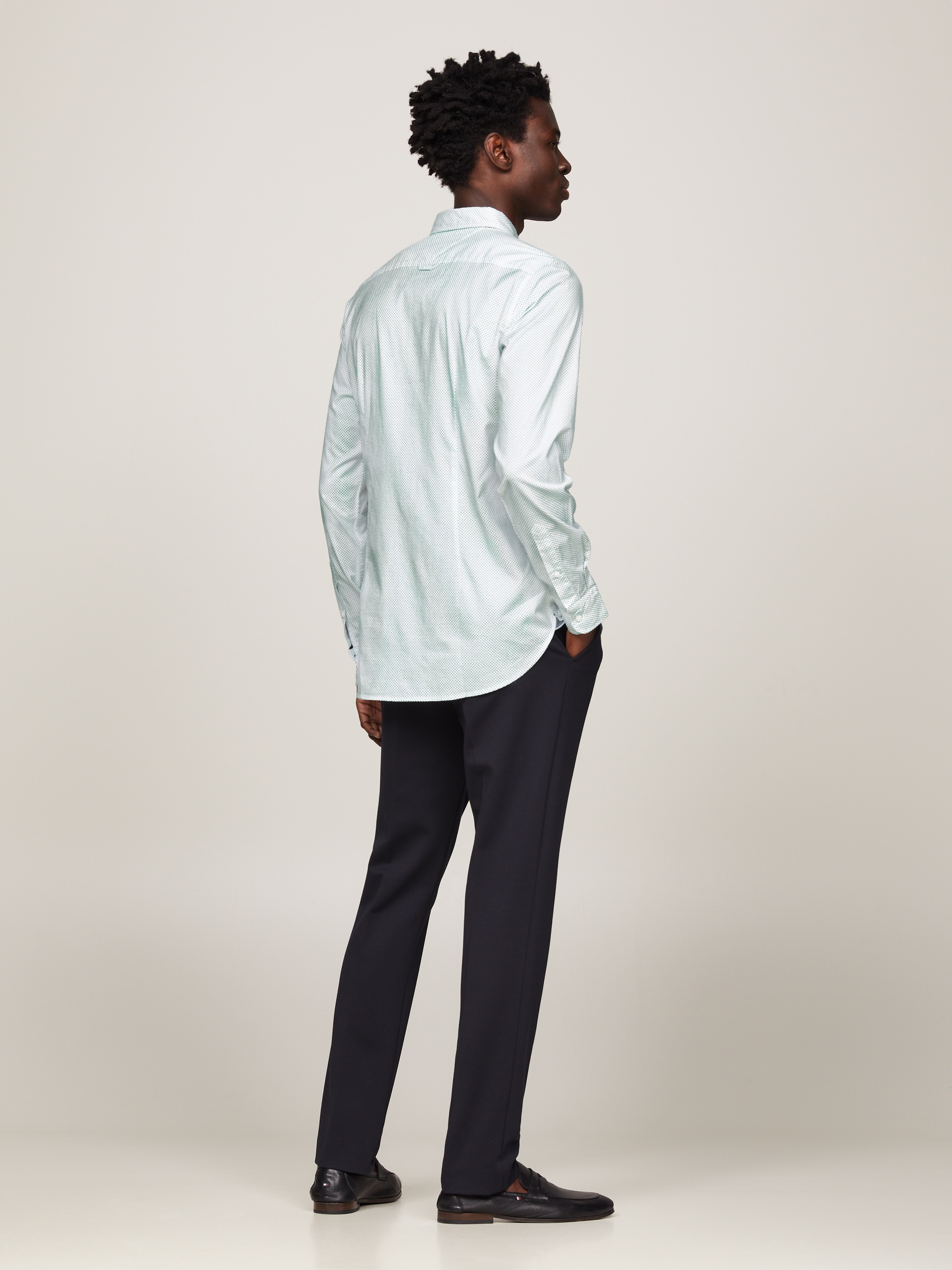 Tommy Hilfiger Langarmhemd »FLEX MINI PRINT SF SHIRT«