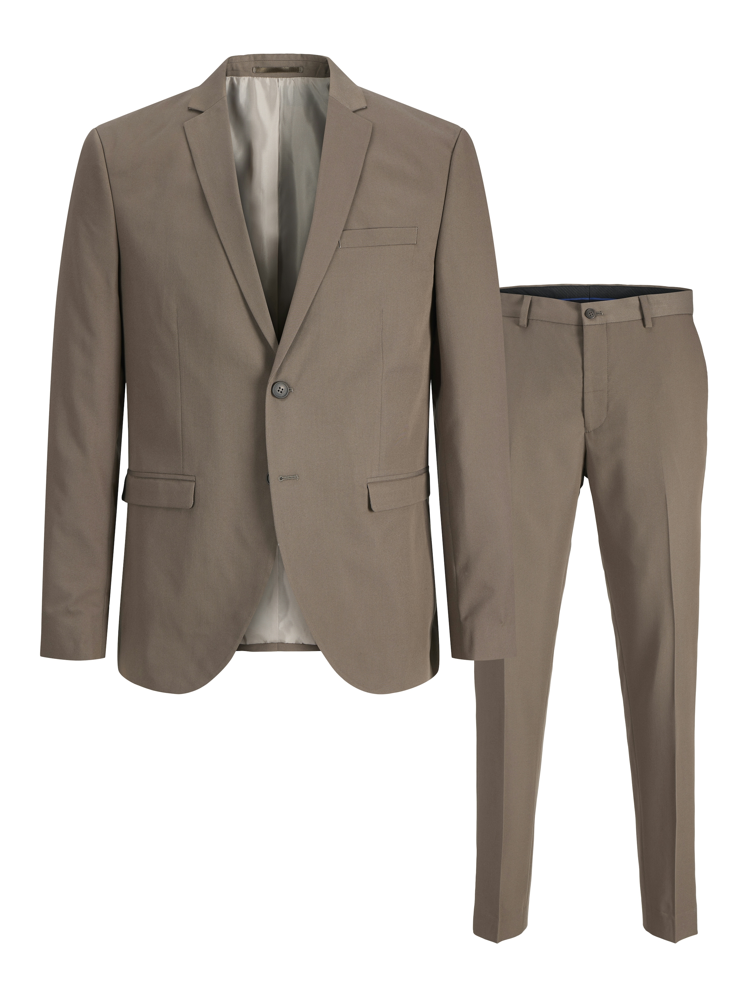 Jack & Jones Anzug »JPRFRANCO  Extra schmal, pflegeleicht, stilvoll mit fallendem Revers« slim fit Materialmix, slim fit
