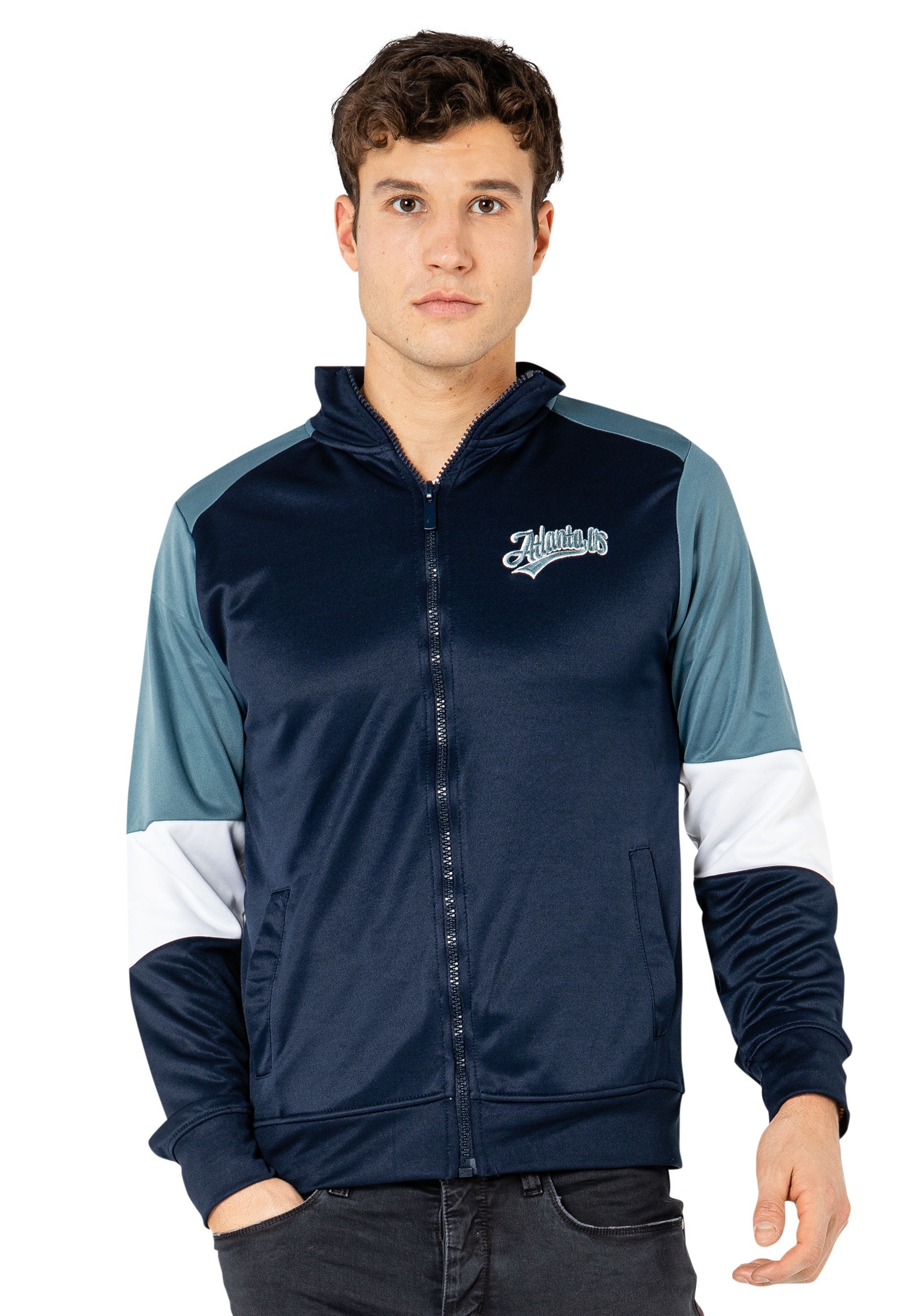 SUBLEVEL Sweatjacke, im Colorblock Style