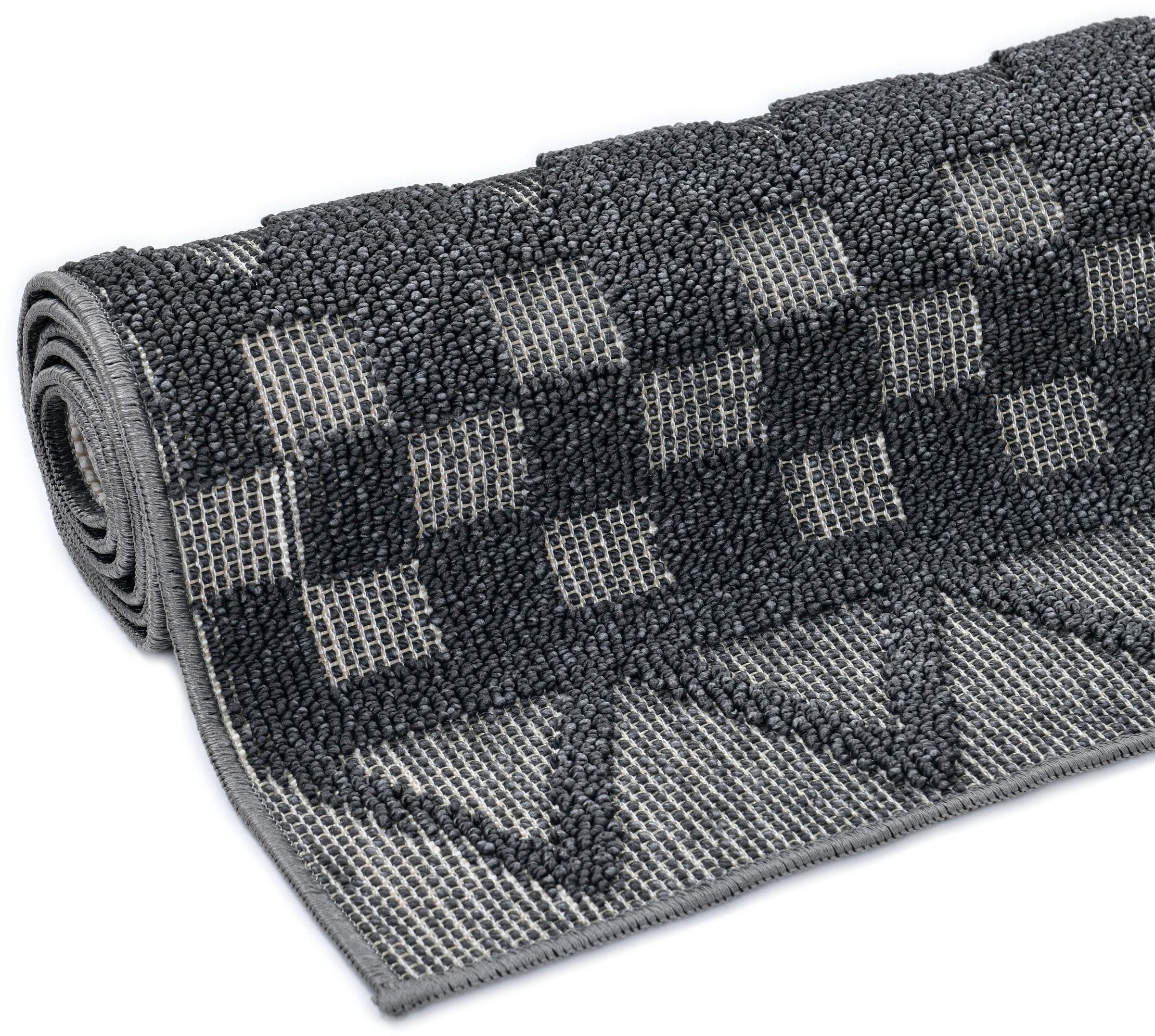my home Teppich »Juliane Outdoor auch für Küche oder Esszimmer«, rechteckig, 12 mm Höhe, Hoch-Tief-Struktur, Boho, Outdoor geeignet, Balkon, Terrasse, Camping