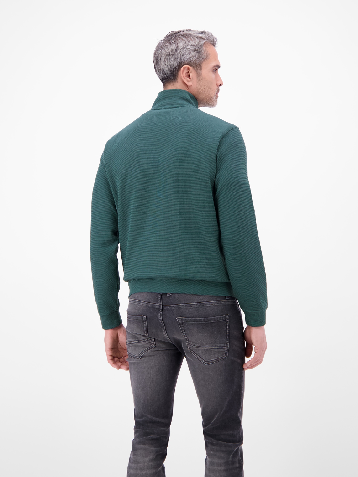 LERROS Sweater »SELANIK«, Troyerkragen mit Reißverschluss
