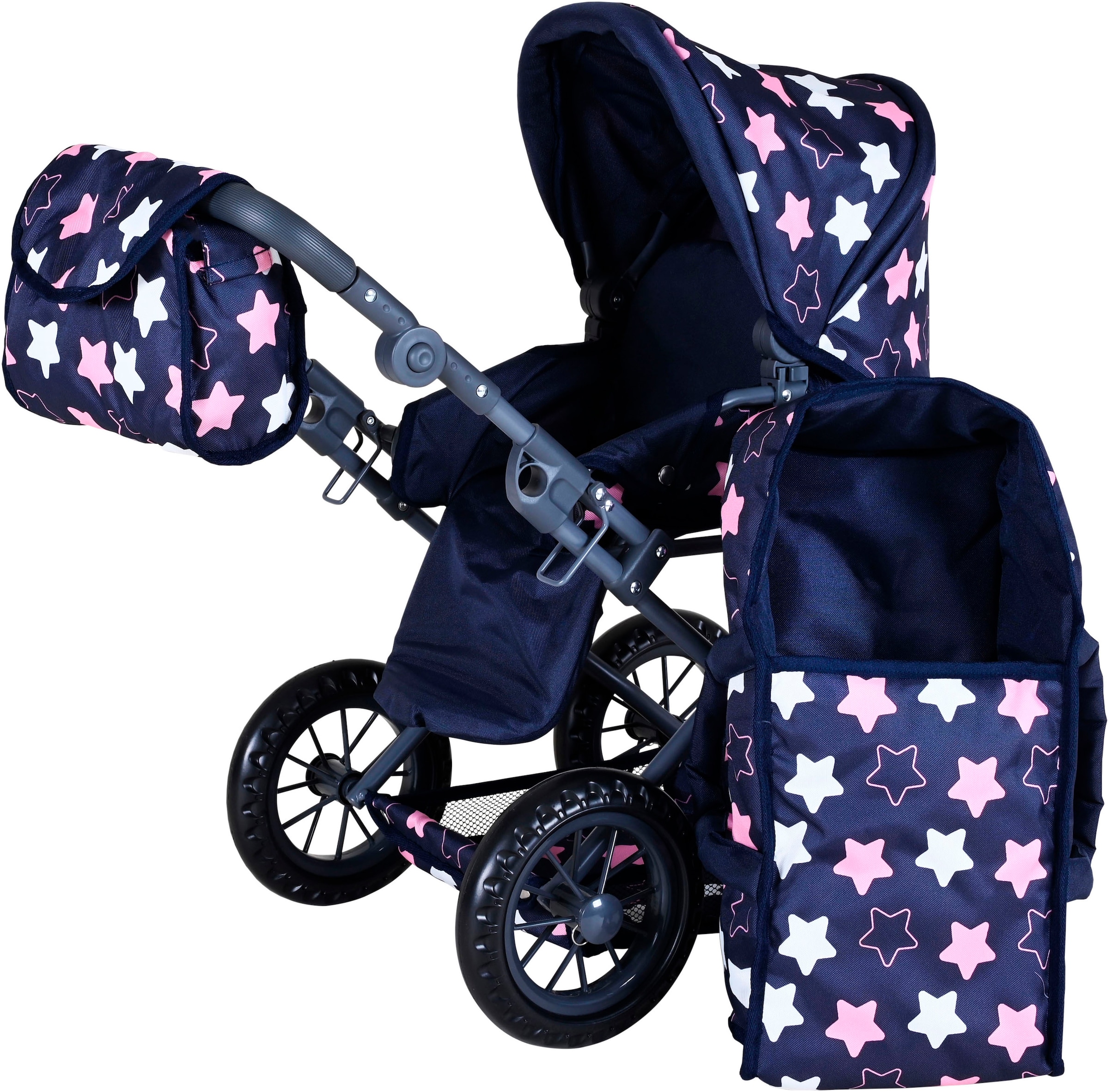 Knorrtoys® Kombi-Puppenwagen »Ruby«, mit Wickeltasche