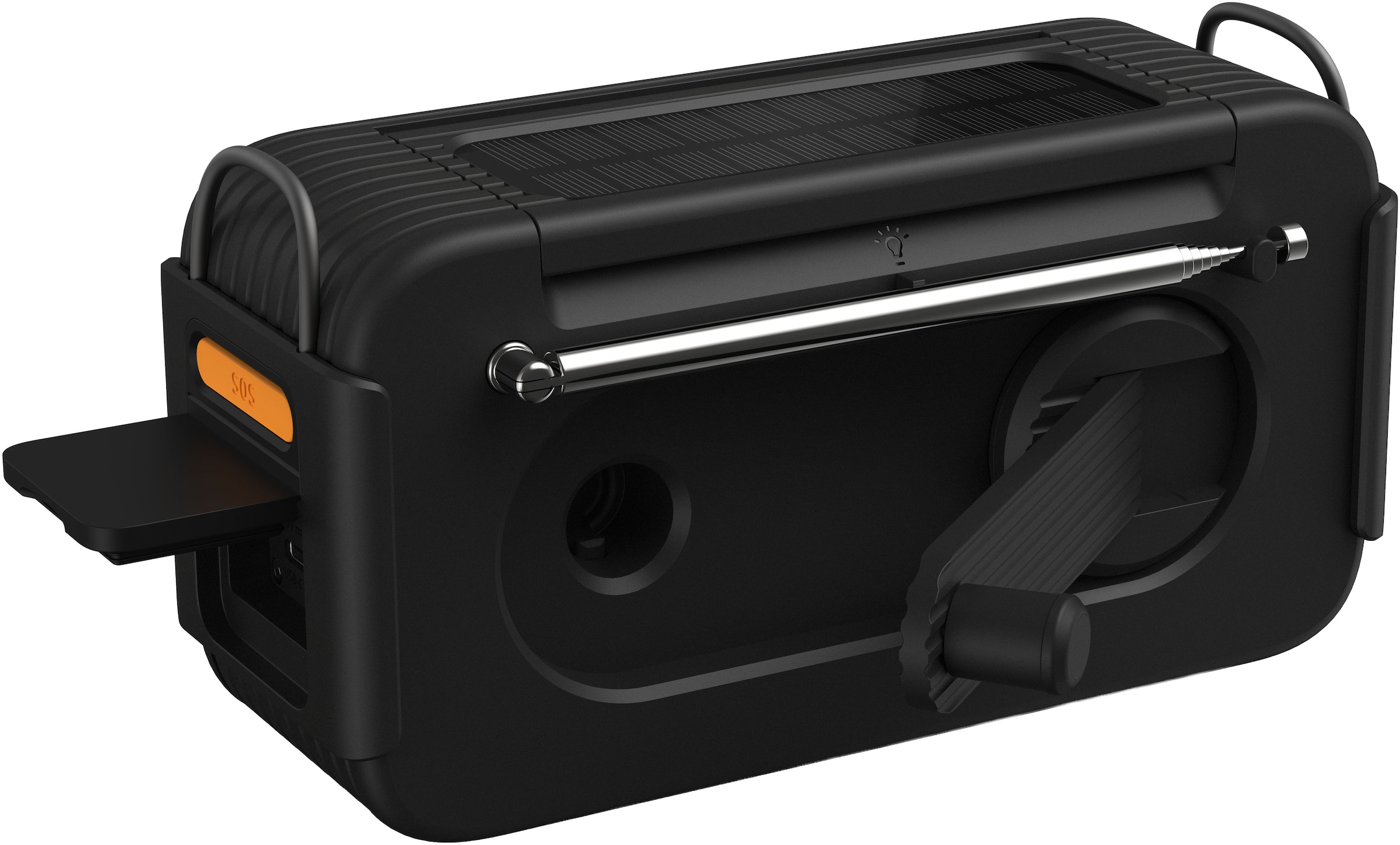 Philips Notfallradio »TAR3500/00« ( AM-Tuner | FM-Tuner 3 W) Kurbelradio, LED-Leuchte, lauter SOS-Alarm mit Blinkleuchte, USB-A