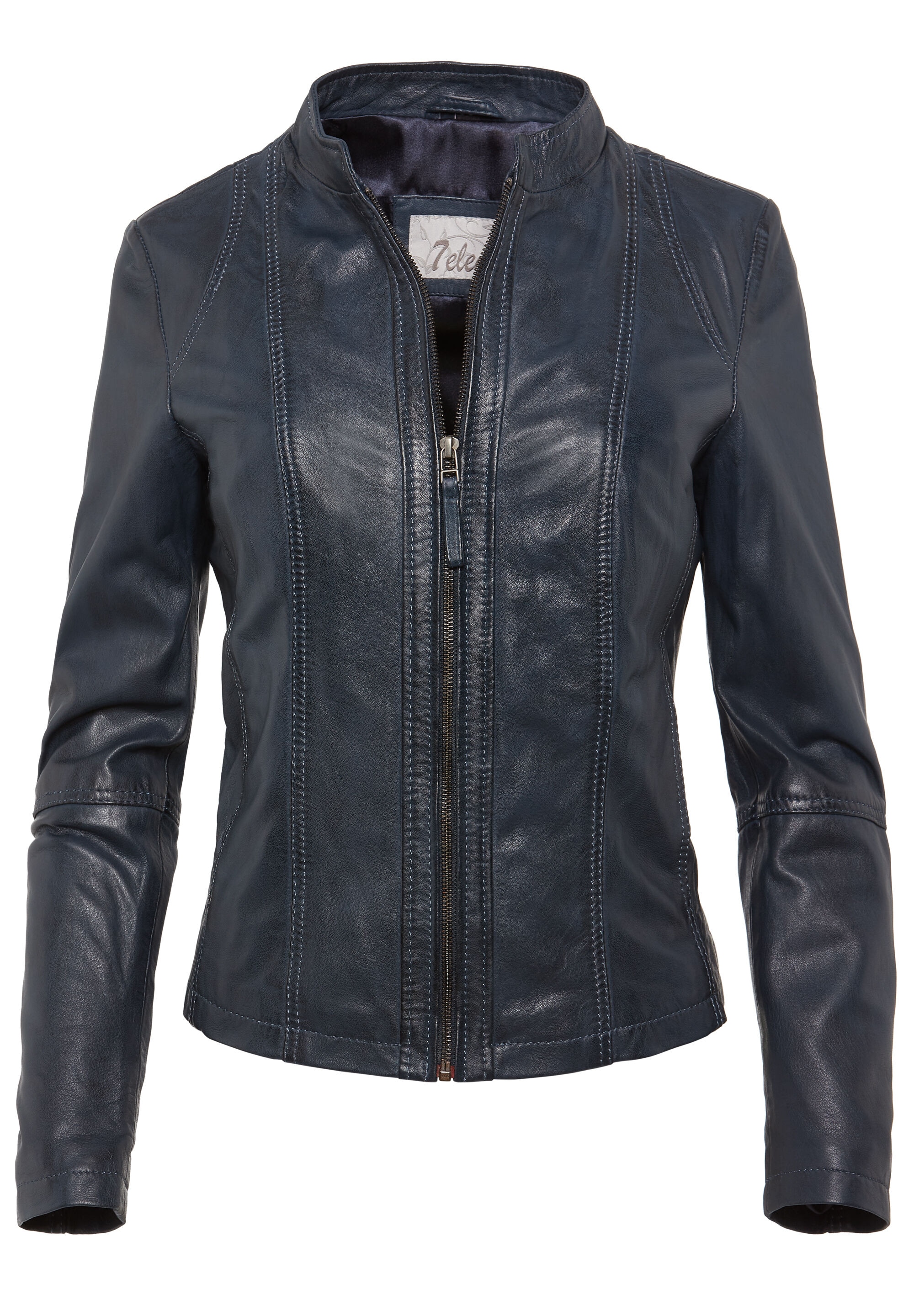 7eleven Bikerjacke »SEAMERA« ohne Kapuze mit Ziernähten