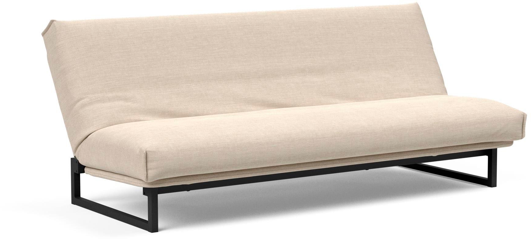 INNOVATION LIVING ™ Schlafsofa »Fraction Dauerschlaffunktion, schlicht und elegant, Industriedesign«, bequem, Rückenlehne 3-fach verstellbar