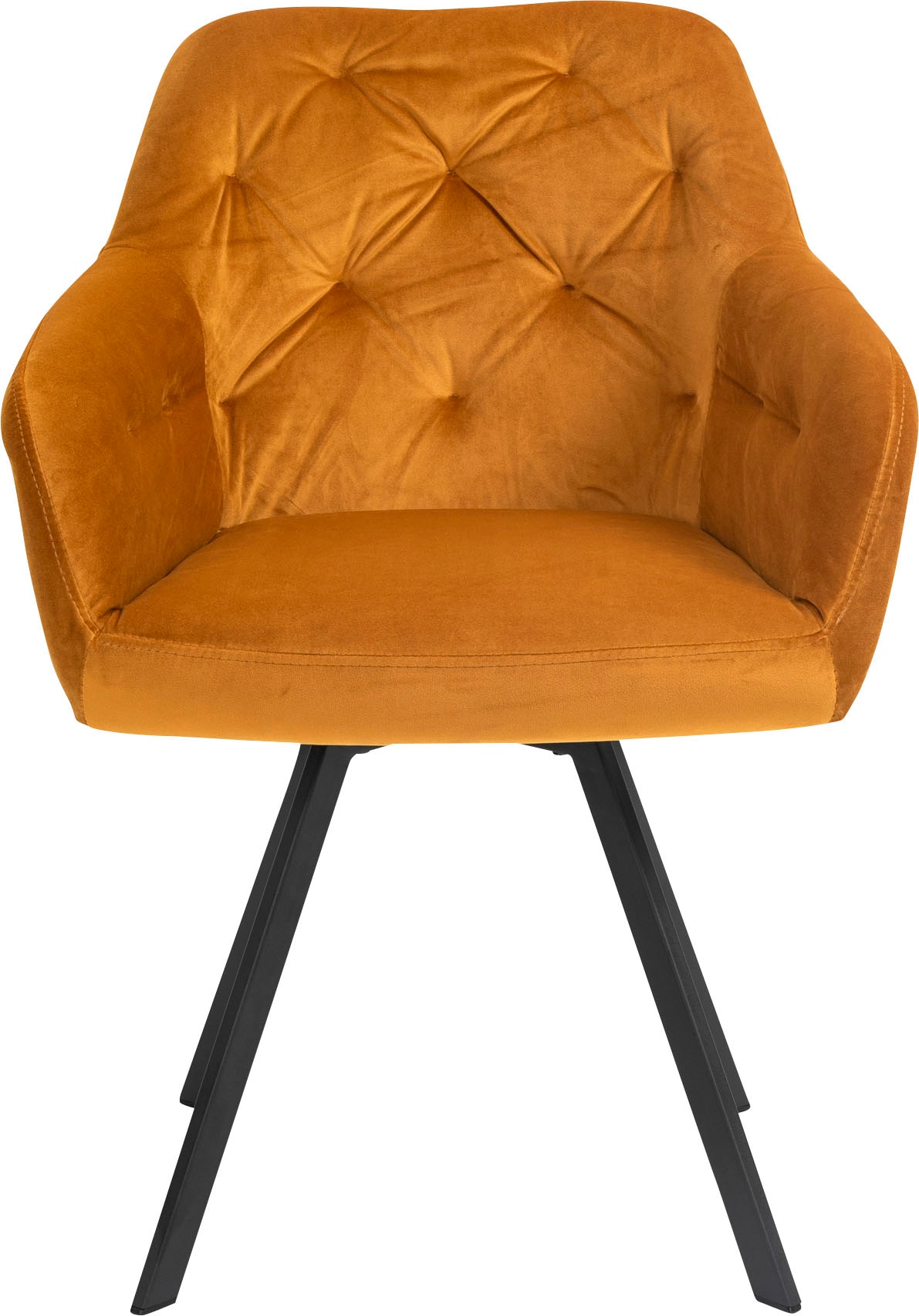 SalesFever Armlehnstuhl, 1 St., Samt, Sitzfläche unter 360° Drehplatte der kaufen online