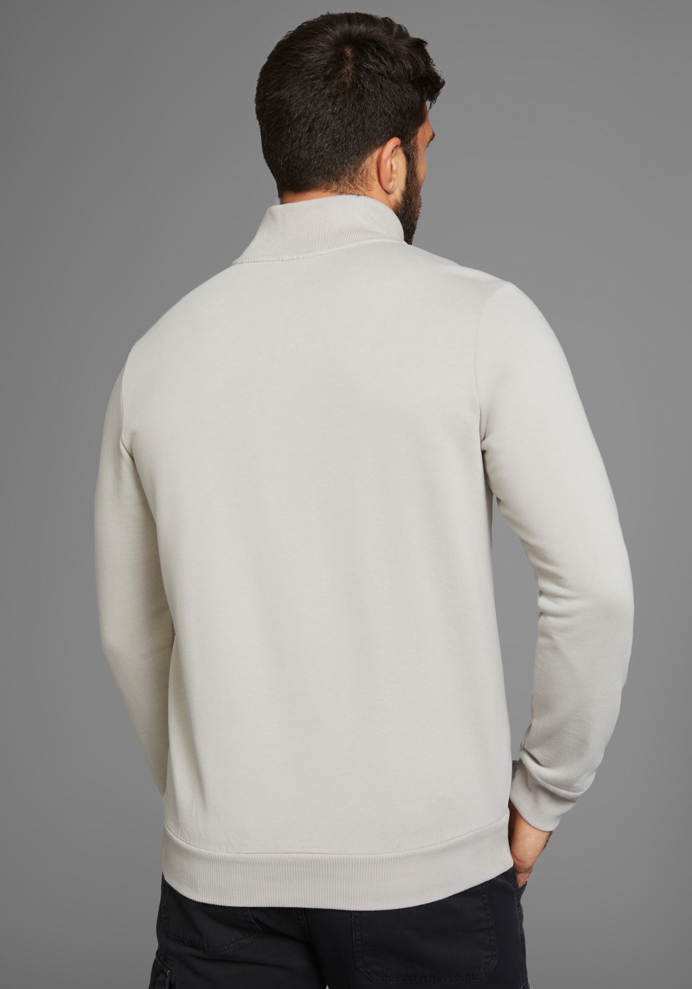 Bruno Banani Sweatshirt, mit Troyer Kragen
