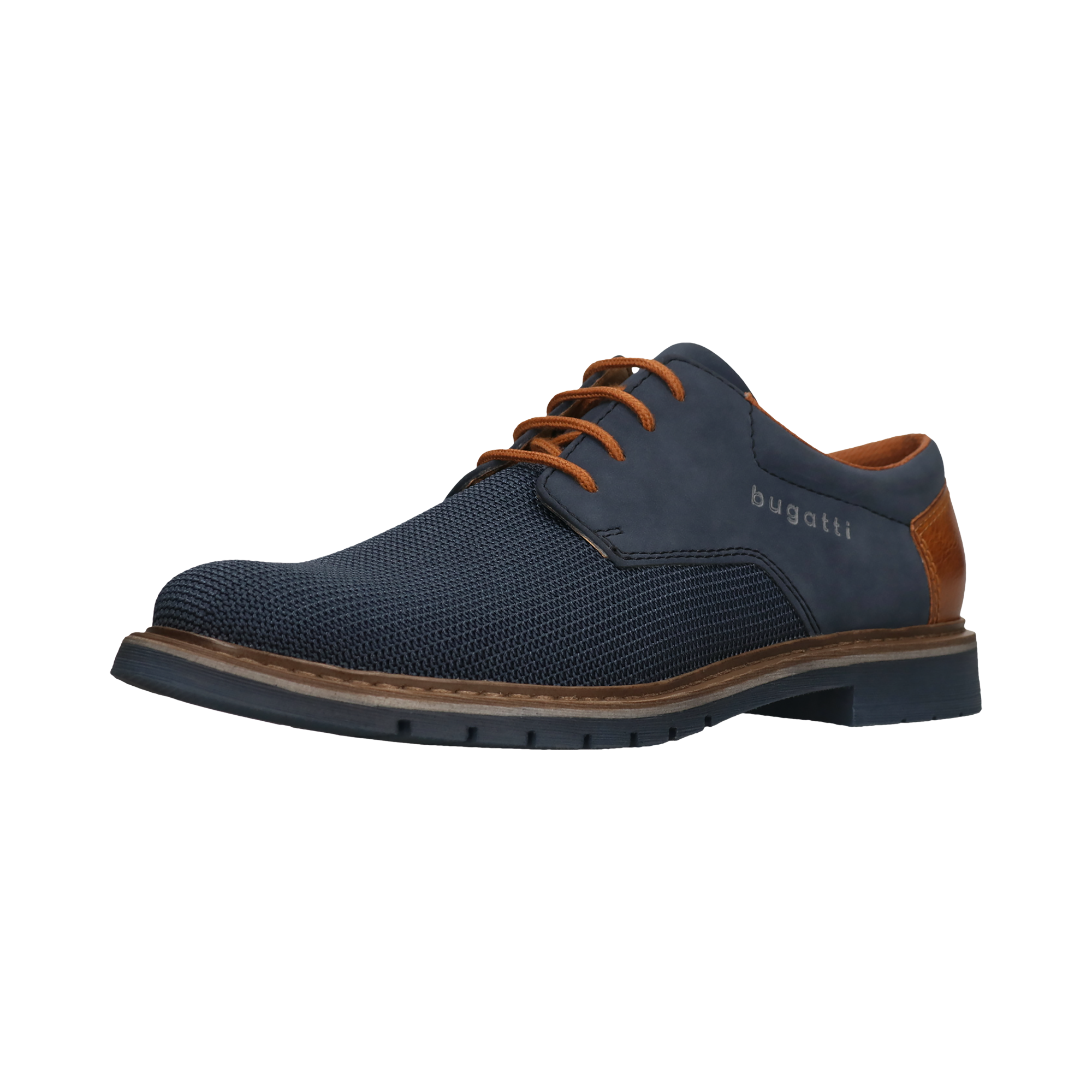 bugatti Schnürschuh  Blockabsatz, Businessschuh, Abendschuh mit Logoprägung