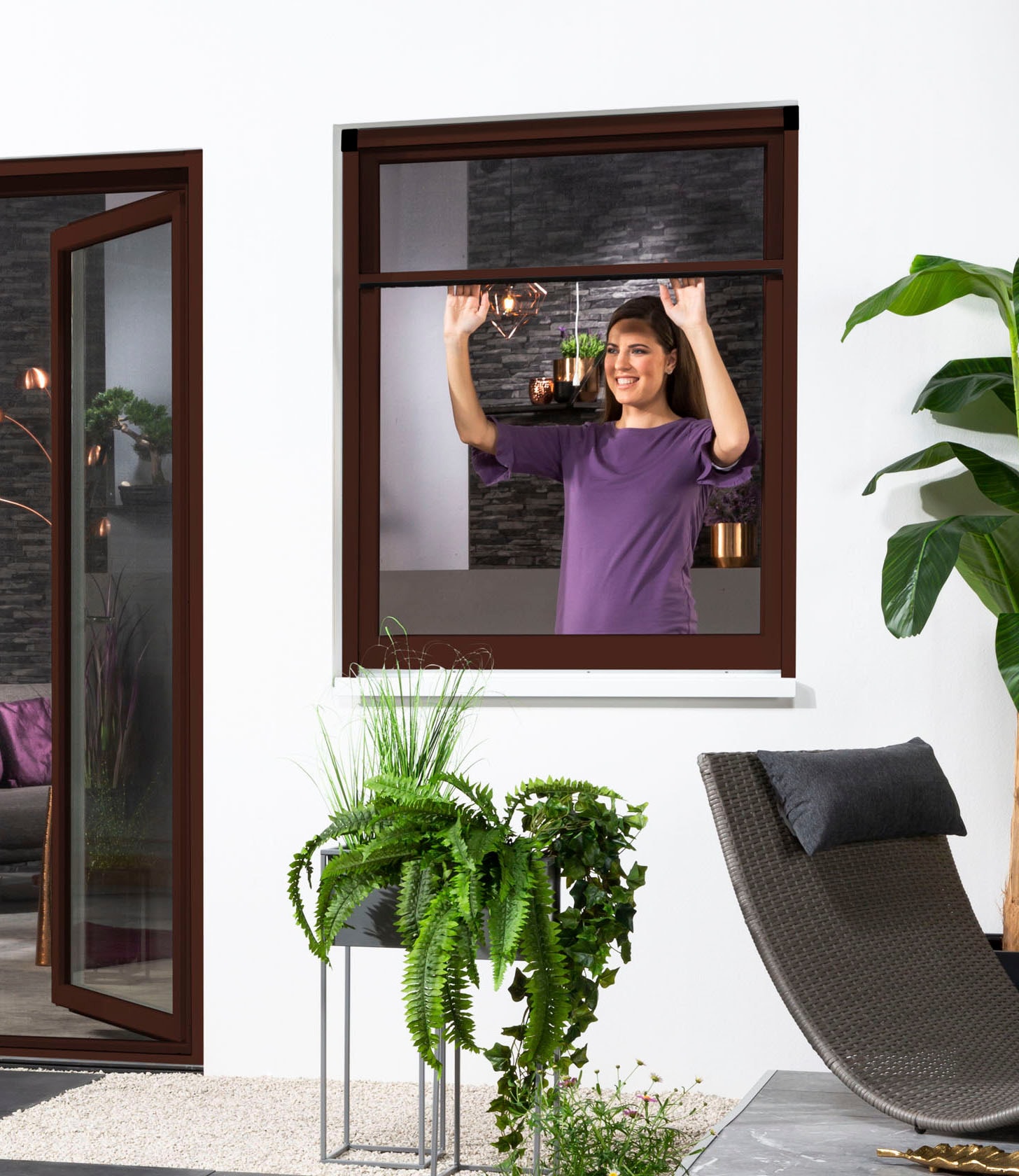 hecht international Insektenschutzrollo »SMART«, transparent, Insektenschutz, für Fenster, kürzbar