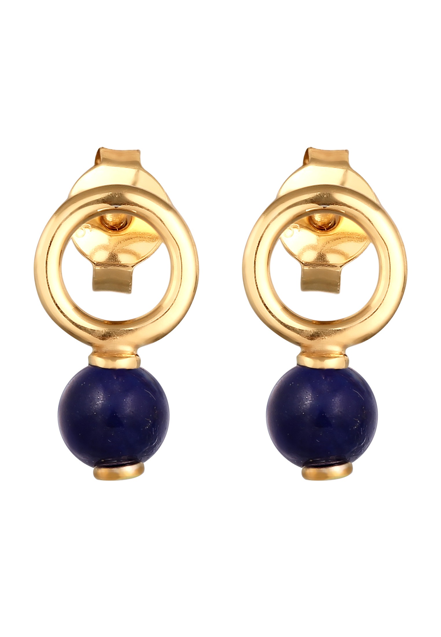 Elli Paar Ohrstecker »Ohrringe Ohrstecker Lapis Lazuli Blau 925 Sterling Silber«