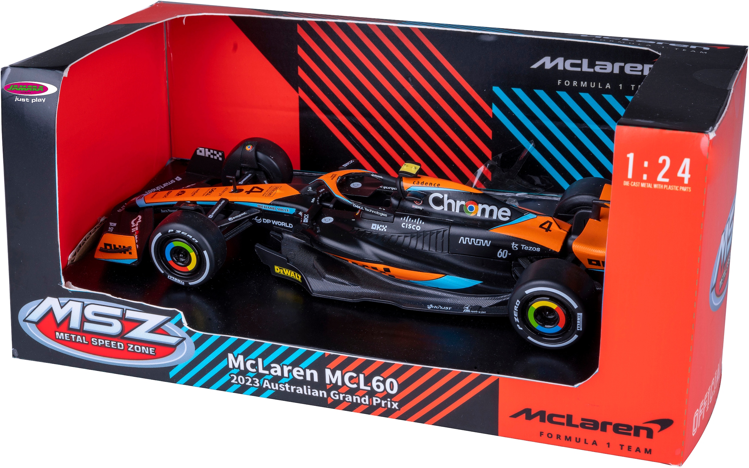 Jamara Spielzeug-Auto »Diecast, McLaren MCL60 2023, schwarz«