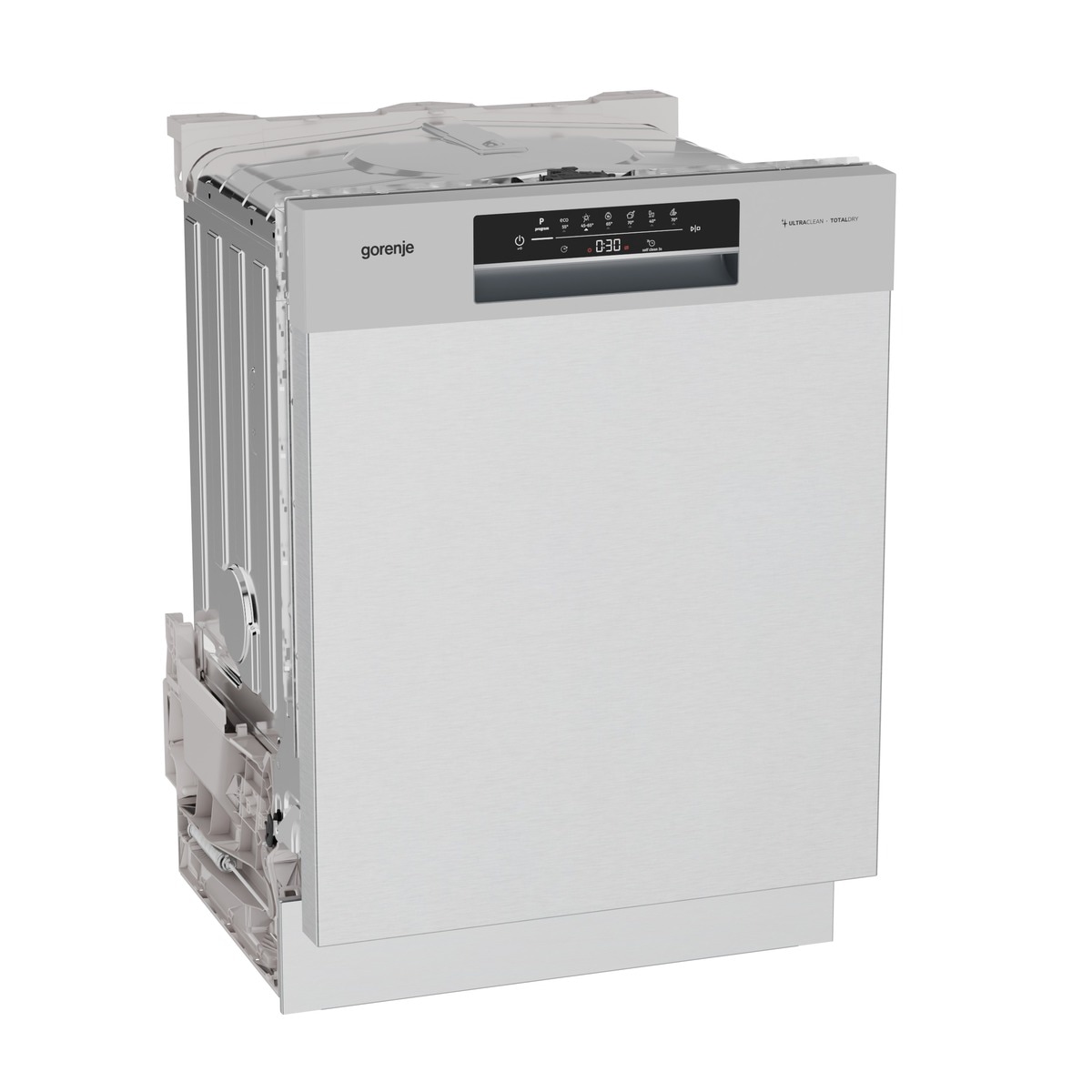 GORENJE Unterbaugeschirrspüler »GU642C90W« 9,7 l 14 tlg. Maßgedecke auto. Türöffnung, Hygiene Programm, Startzeitvorwahl