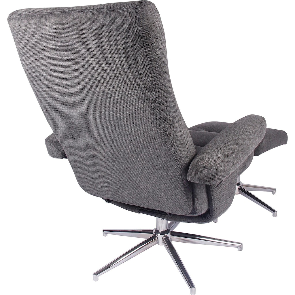 Duo Collection TV-Sessel »Markham«, mit Hocker und Relaxfunktion, 360 Grad drehbar