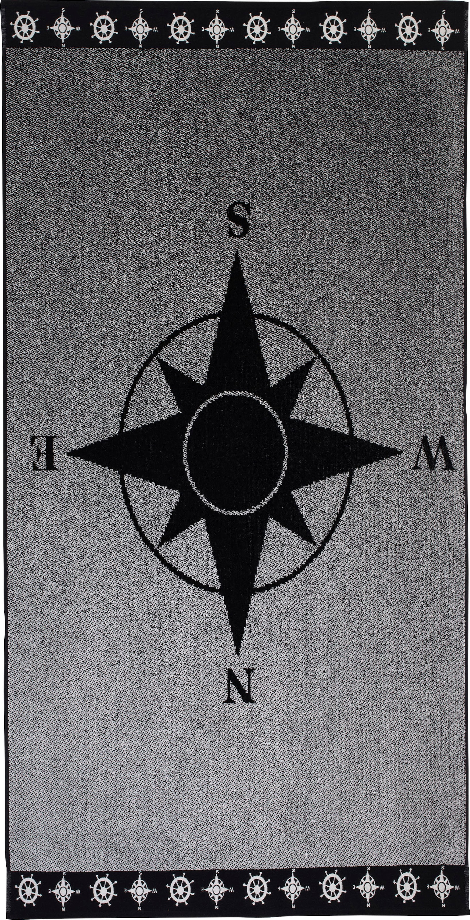 Gözze Strandtuch »Kompas«, (1 St.), Badetuch, maritimes Motiv bestellen bei  OTTO