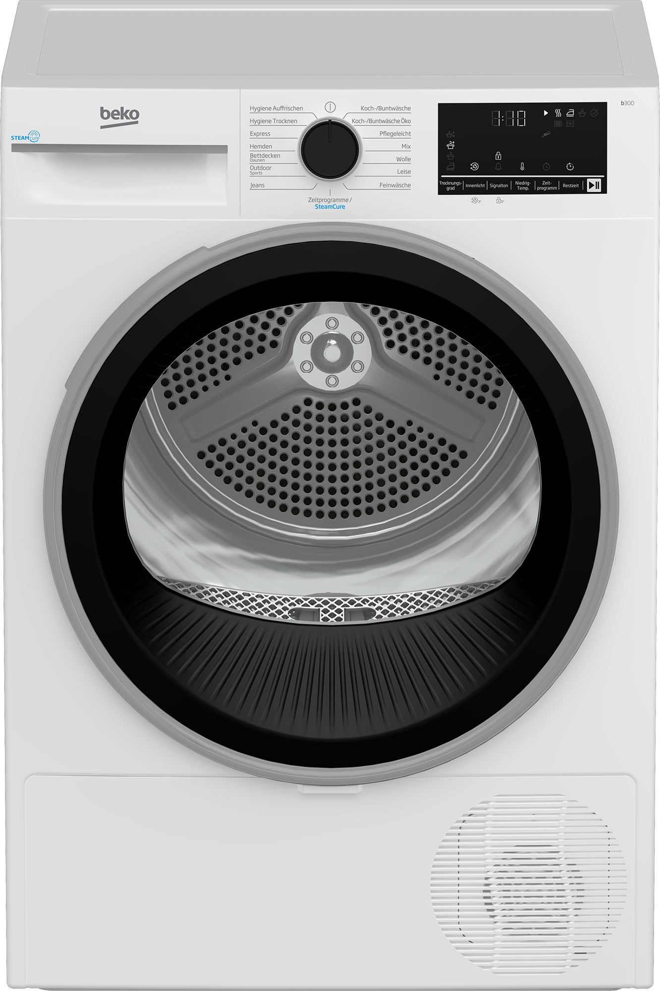 BEKO Wärmepumpentrockner »B3T4224SD« Mit 62 dB trocknet das Gerät leise und schont die Wäsche.