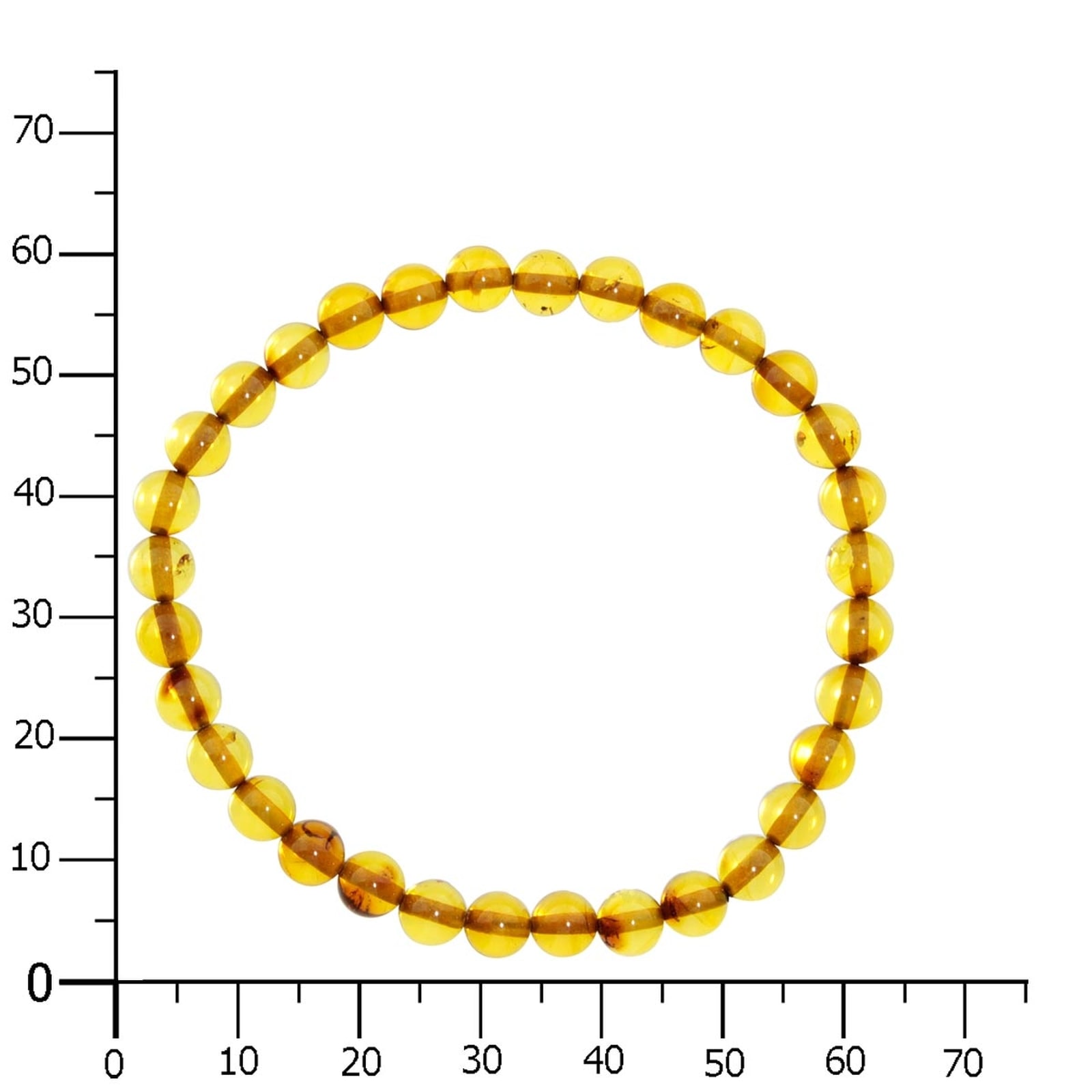OSTSEE-SCHMUCK Armband »- Kugel 6 mm - Bernstein -,«