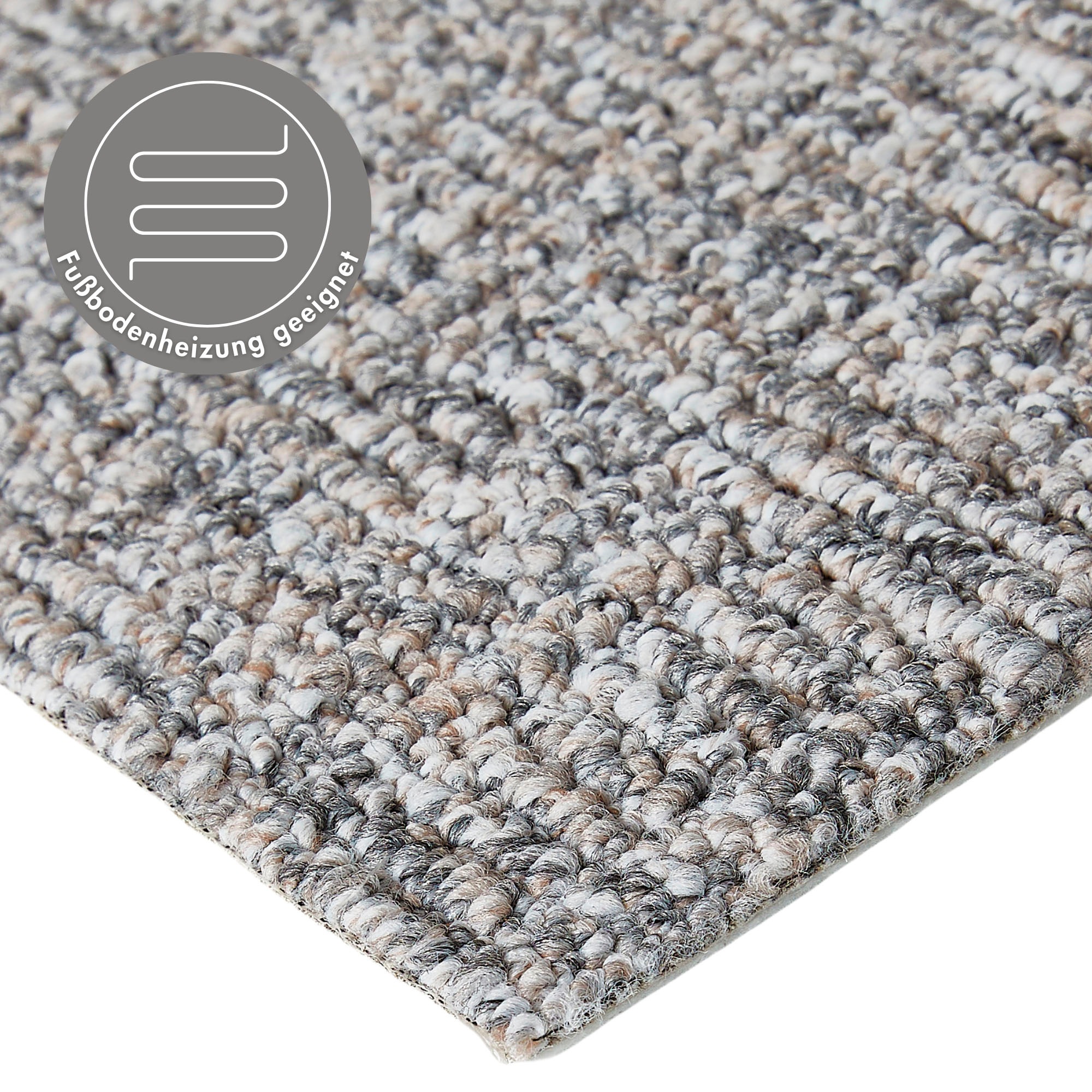 Andiamo Teppichboden »Patras, Strukturschlinge, Made in Netherlands«, rechteckig, 8,5 mm Höhe, meliert, Breite 400 cm oder 500 cm, strapazierfähig & robust