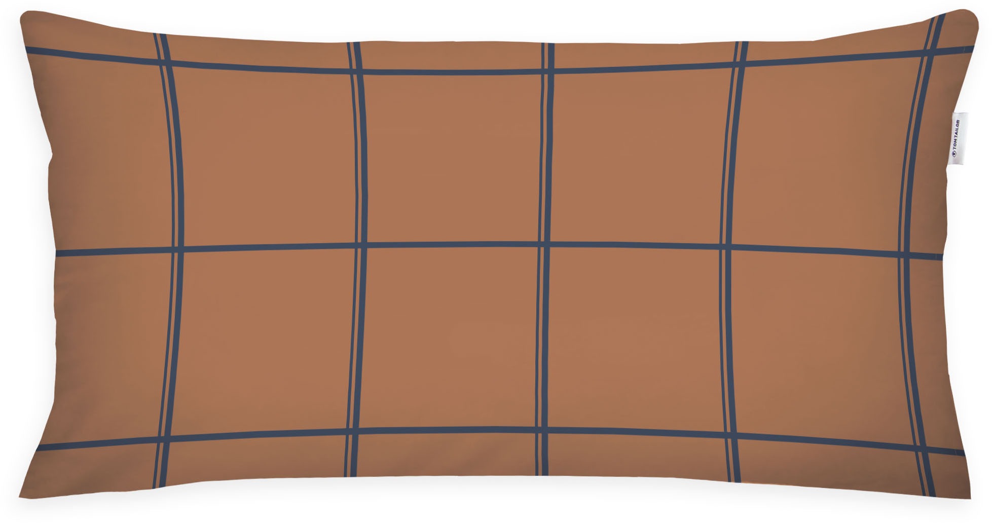 TOM TAILOR HOME Kissenhülle »new bedroom, LARGE CHECK, 40x40cm oder 40x80cm«, (1 St.), mit farbigem Markenreißverschluss