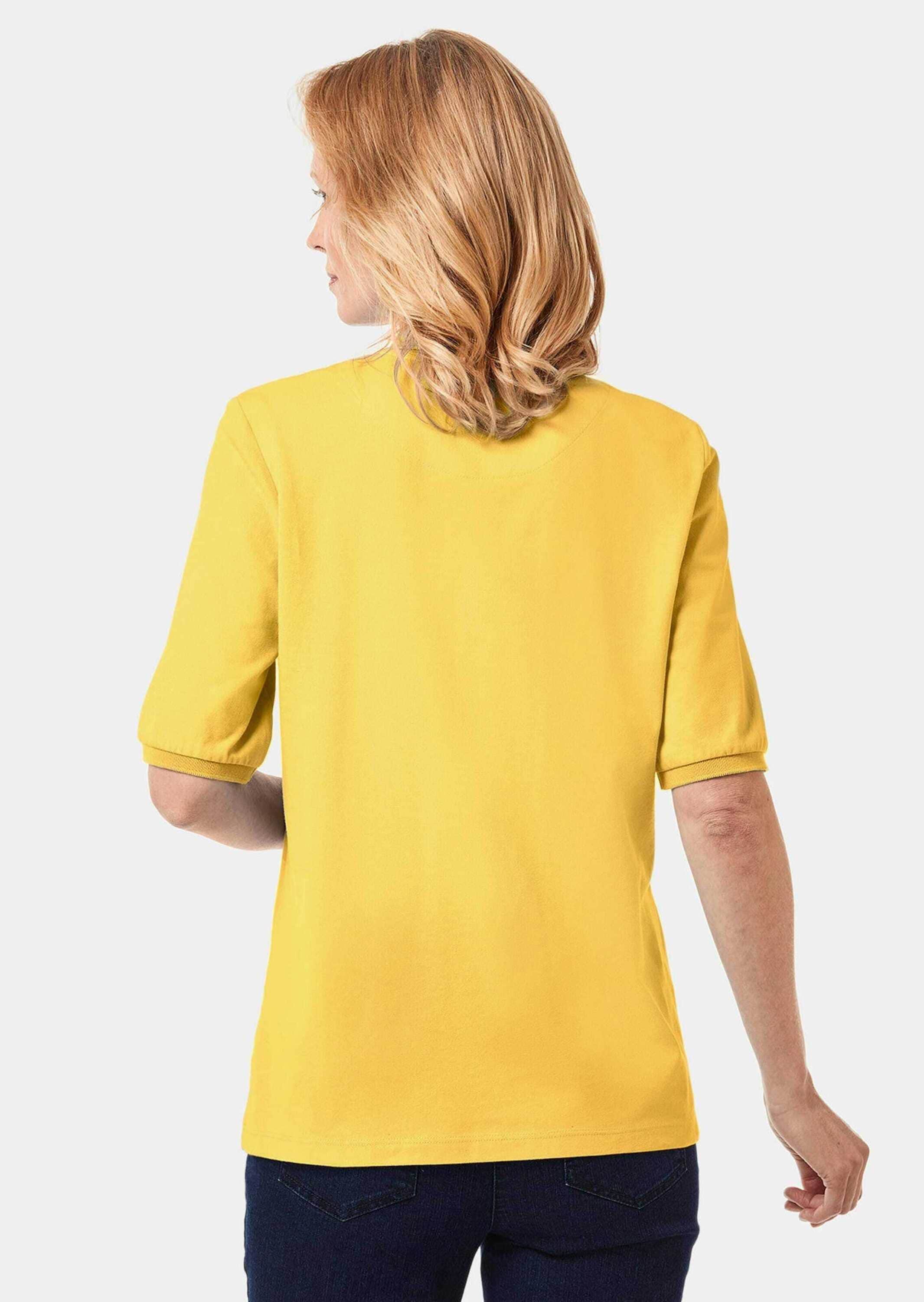 GOLDNER Poloshirt »Kurzgröße Poloshirt in hochwertiger Pikee-Qualität«
